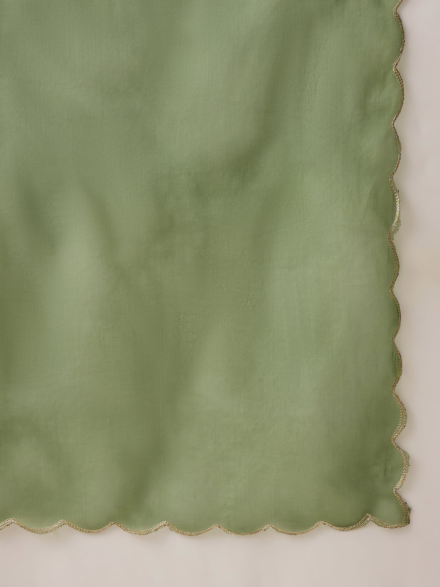 Khusboo Husk Mehndi Embroidered Silk Blend Anarkali Suit Set With Dupatta