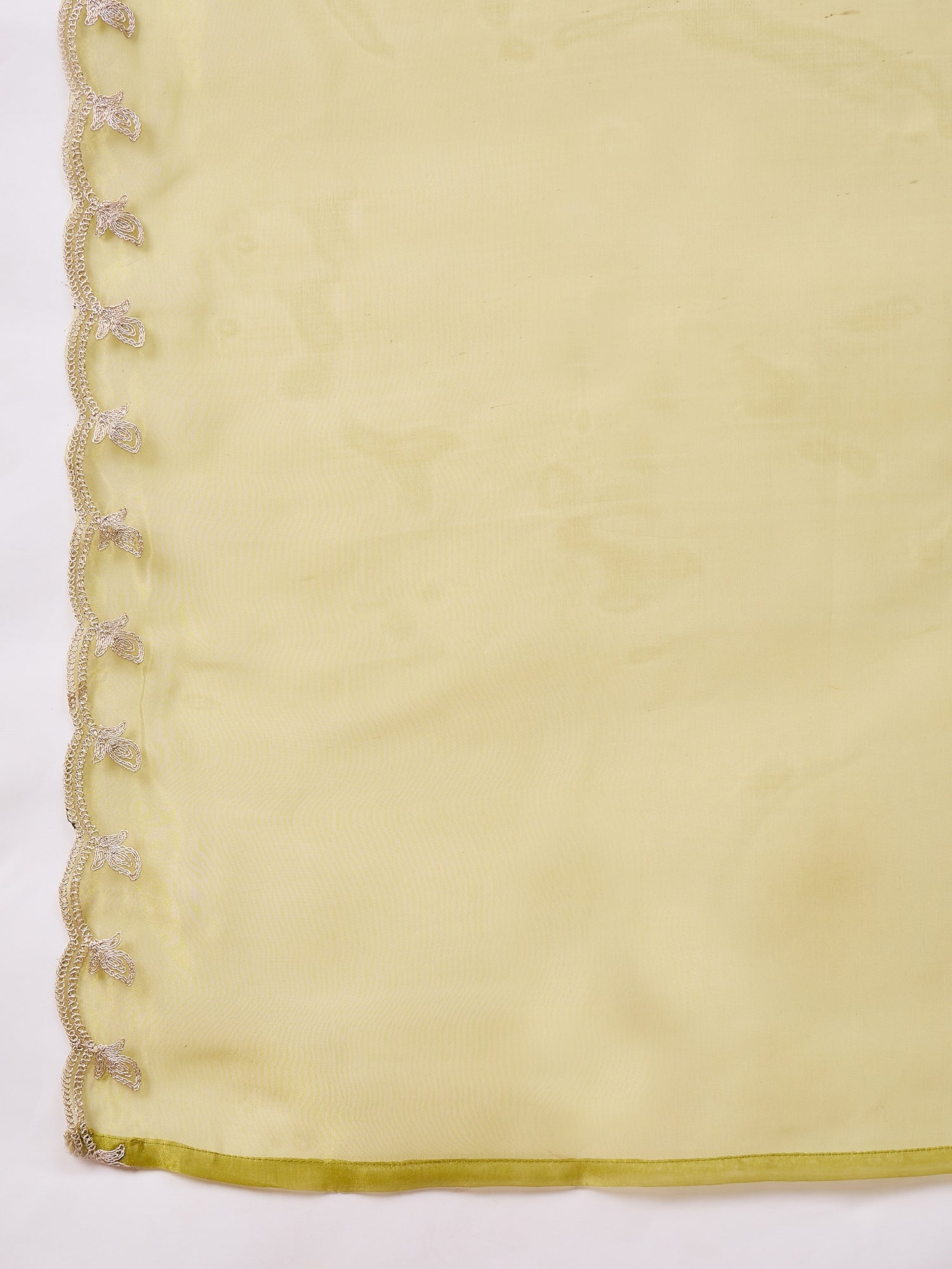 Saheli Pista Silk Blend Calf Length Embroidered Straight Suit Set