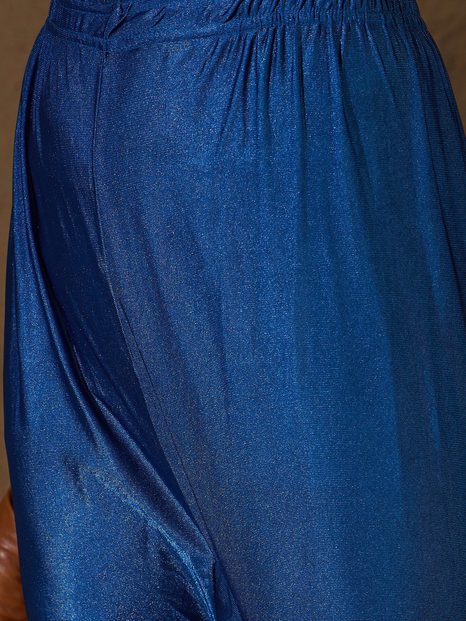 Yashvi Teal Women Kurta and Leggings Duppata Set Chanderi Modal Butti