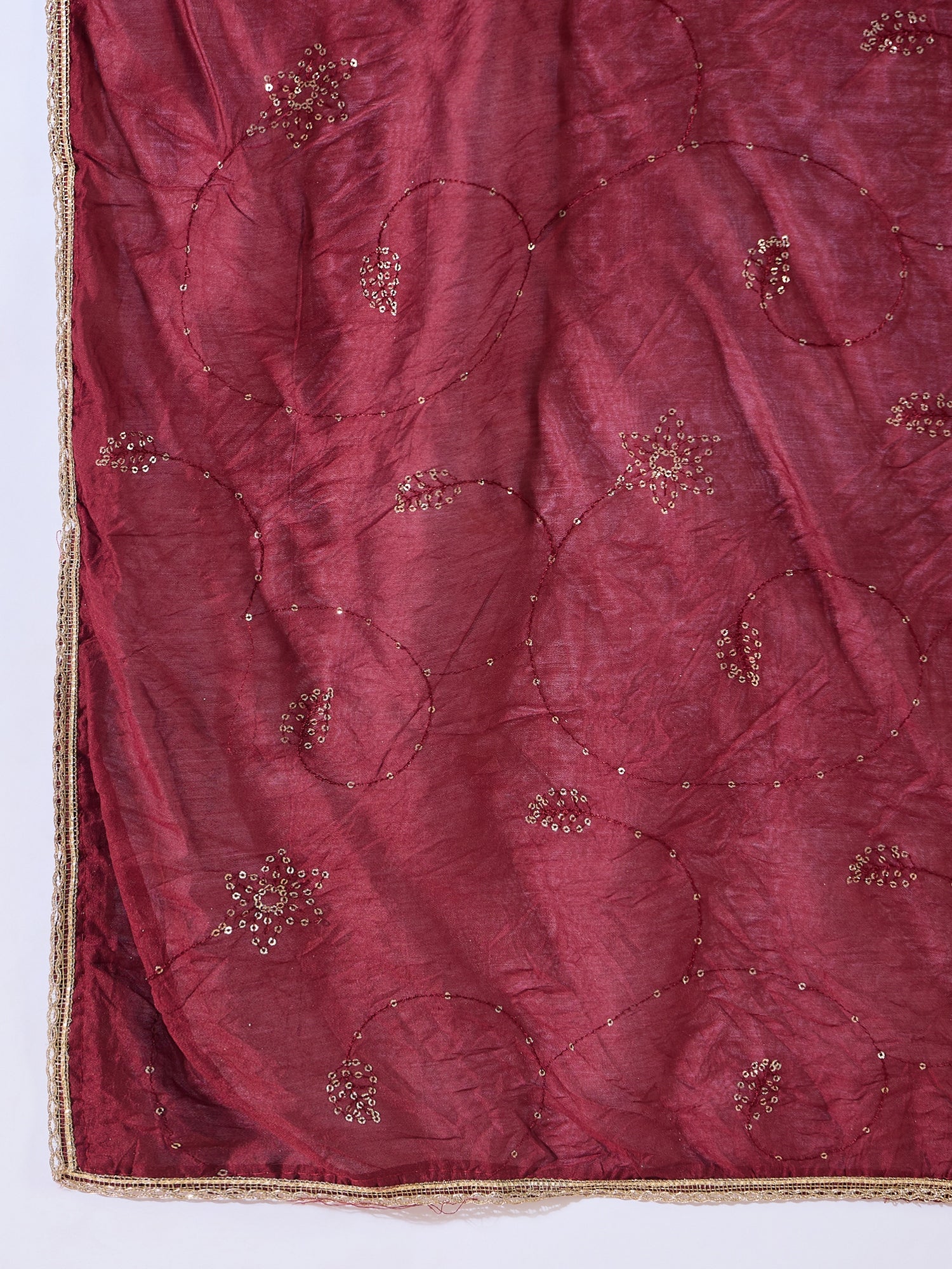 Monalika peach Women Kurta and Pant Sets Silk Blend Fabric