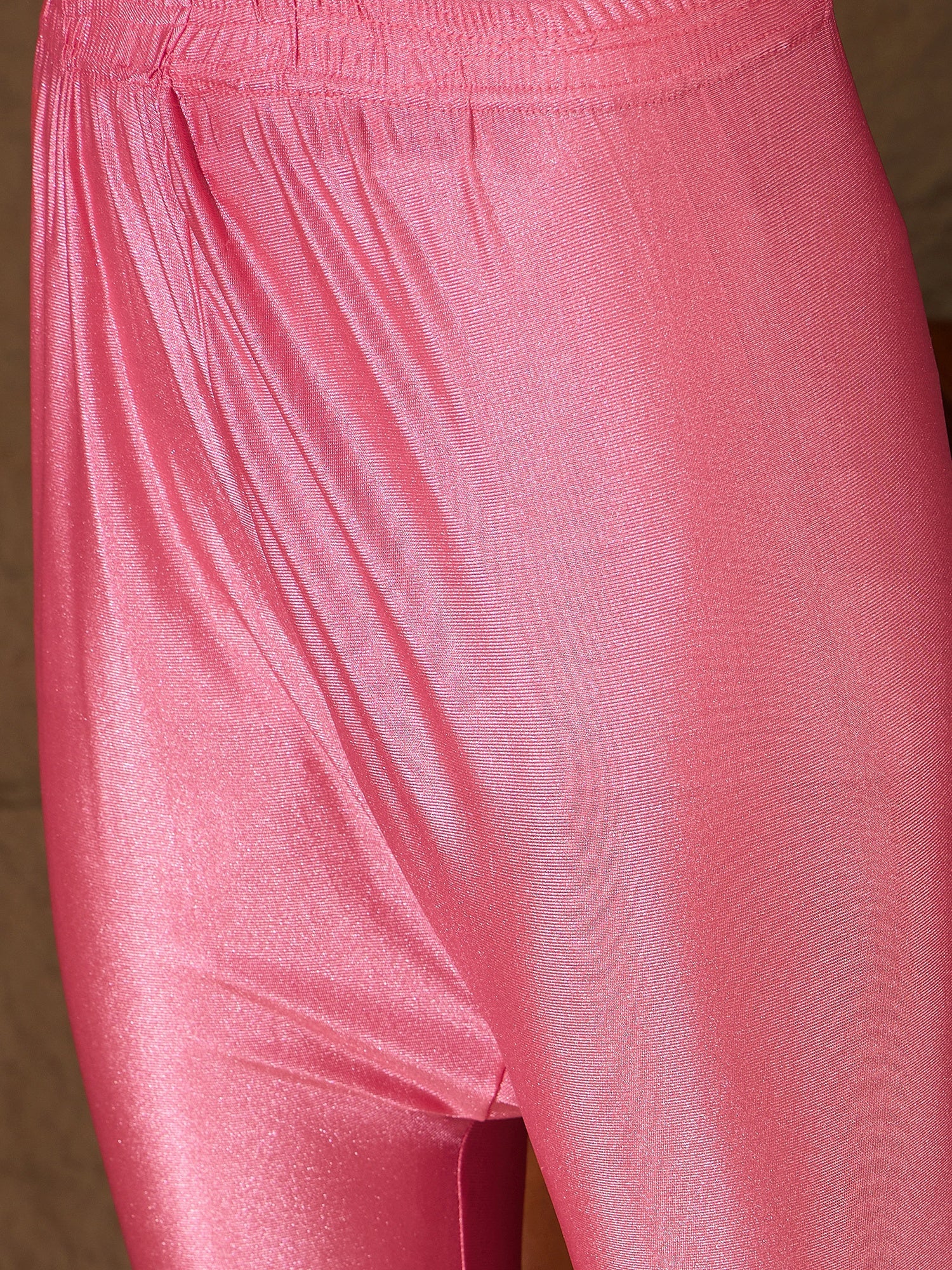 Rupika  Pink Women Kurta and Leggings Duppata Set Chanderi Modal Butti