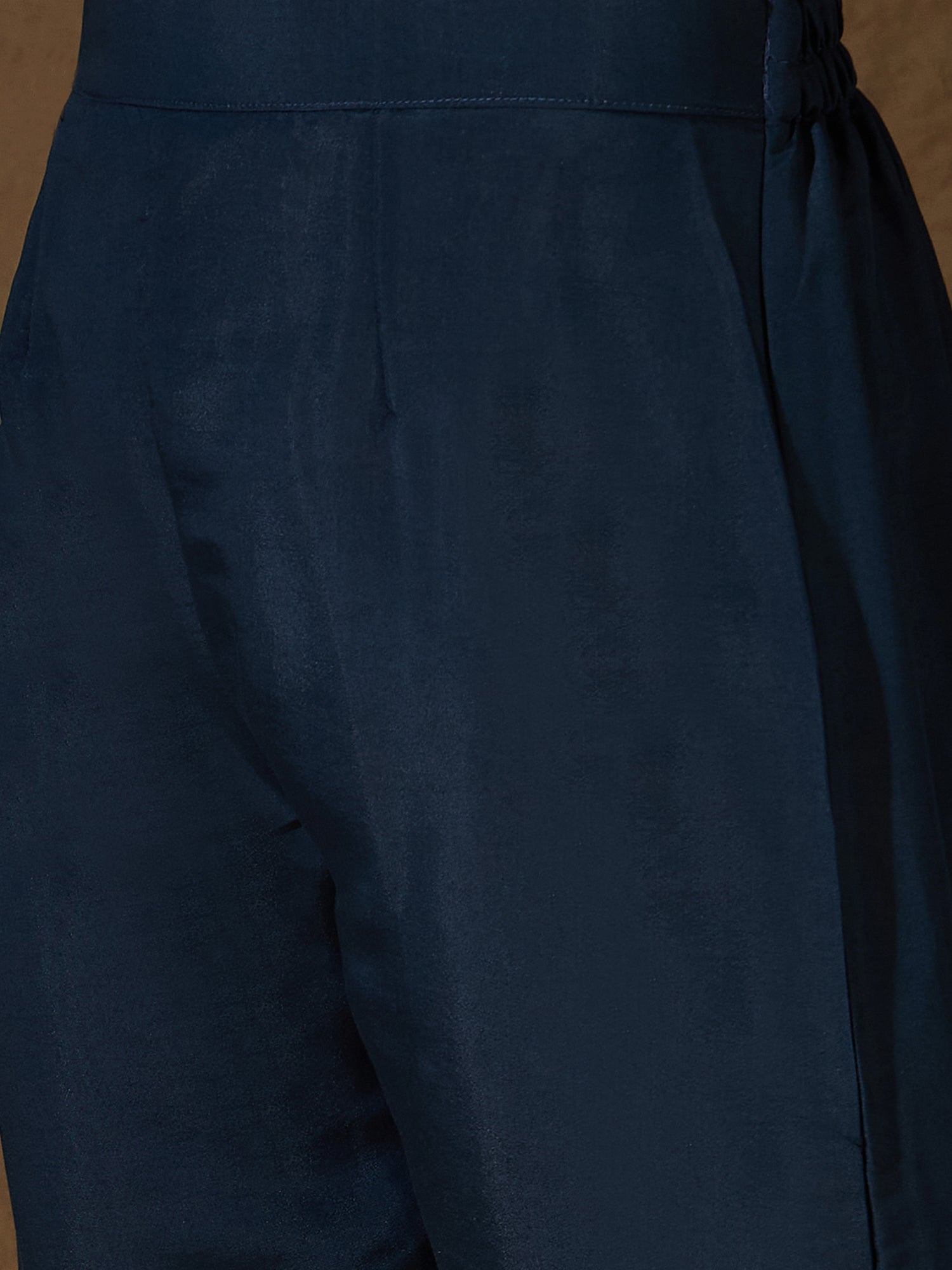 Mahira teal Women Kurta and Pant Sets Silk Blend Fabric