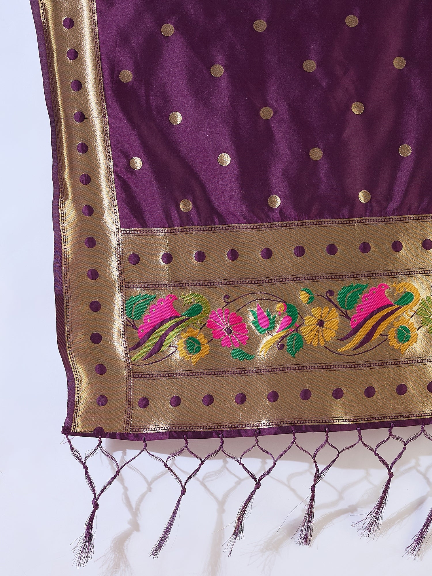 Lucille Purple Cotton Silk Jacquard Kurta Pant With Banarasi Silk dupatta