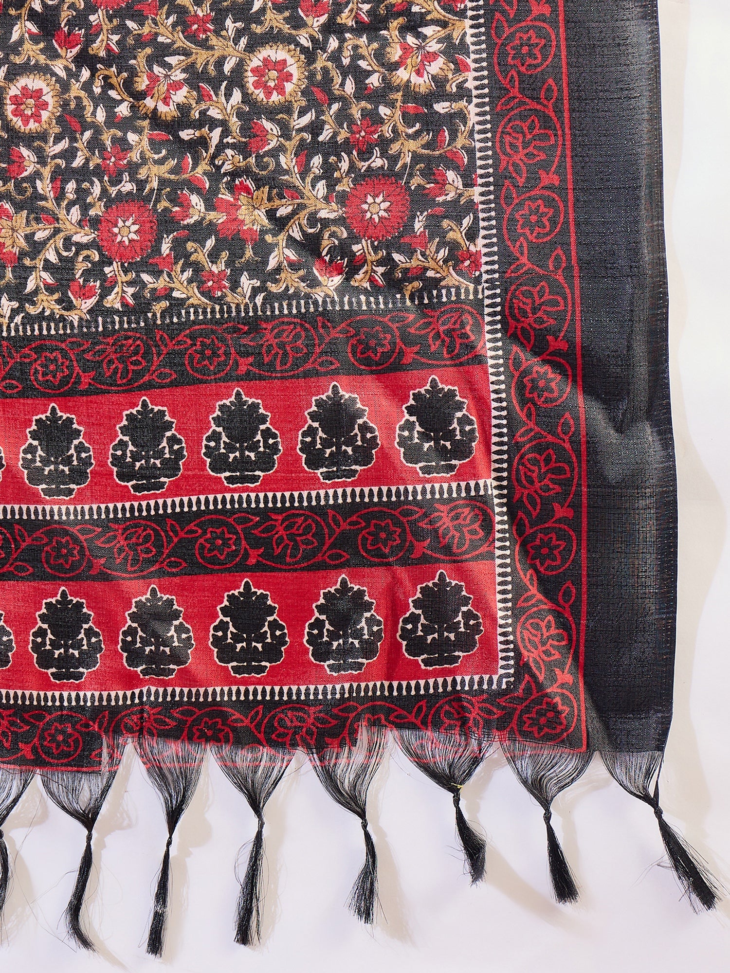 Vanshika Embroidered Silk Blend Calf Length Straight Kurta Trouser with Dupatta Set