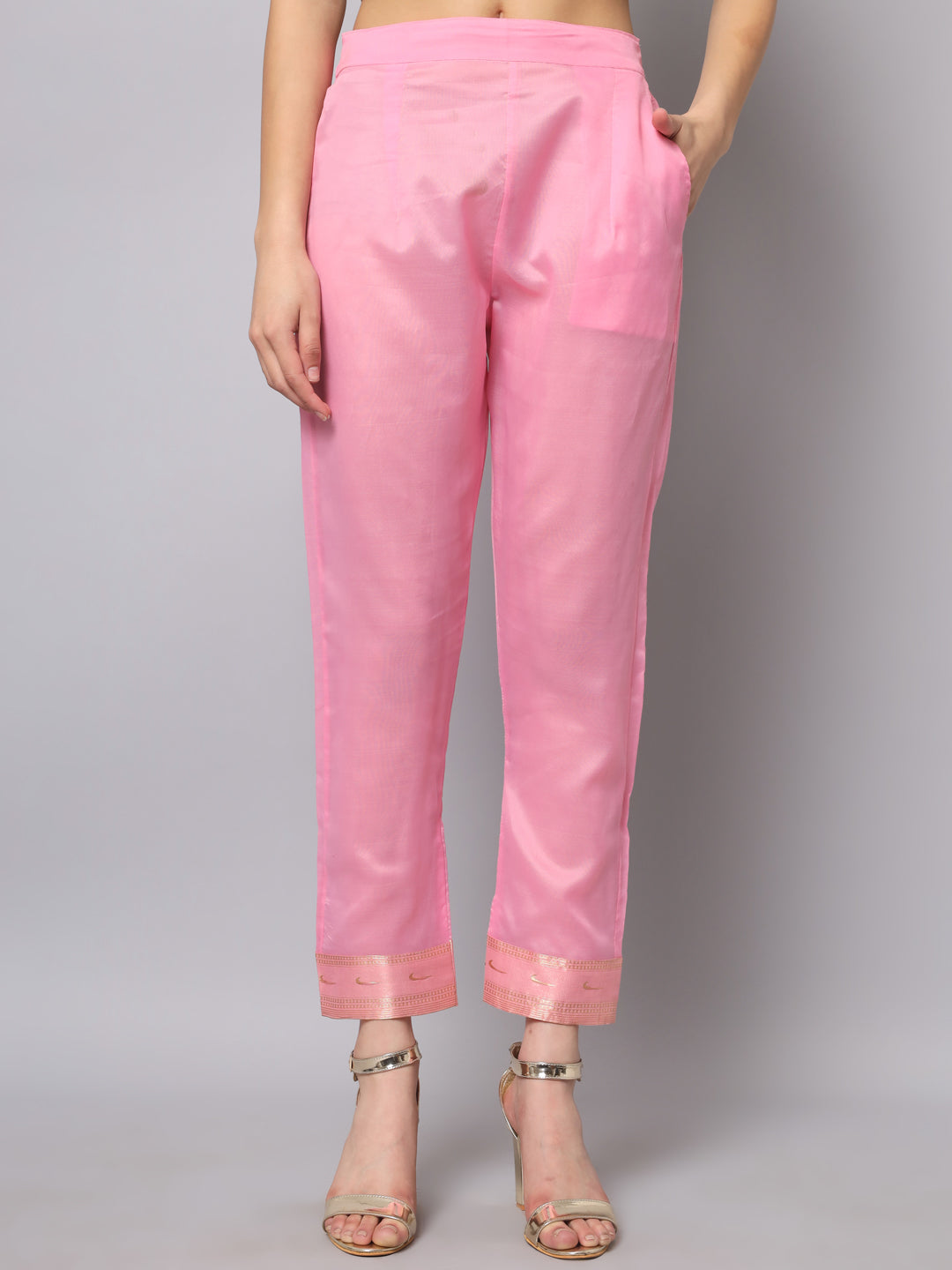 Simran Cotton Silk Jacquard Kurta Pant With Banarasi Silk dupatta
