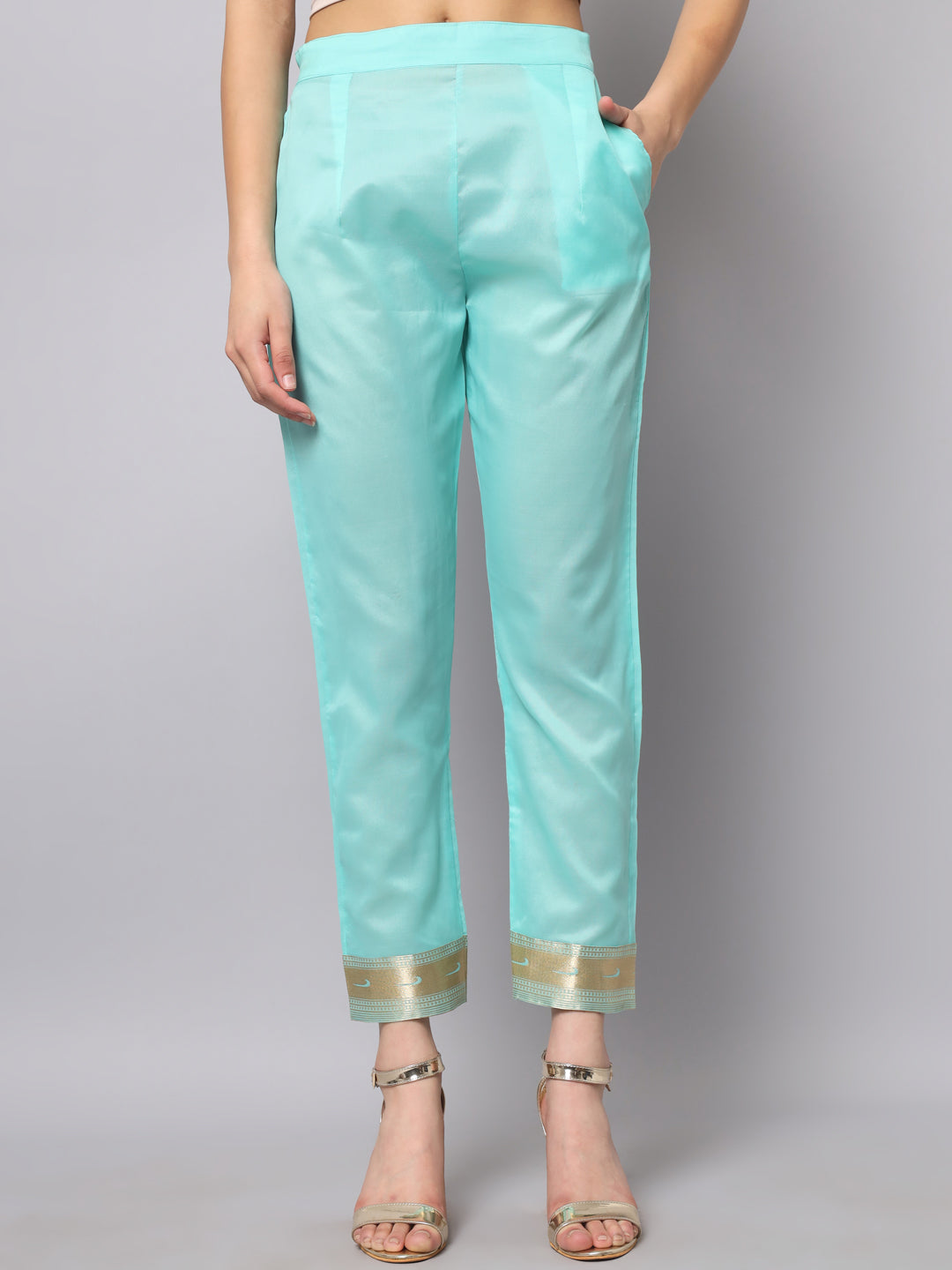 Simran Cotton Silk Jacquard Kurta Pant With Banarasi Silk dupatta