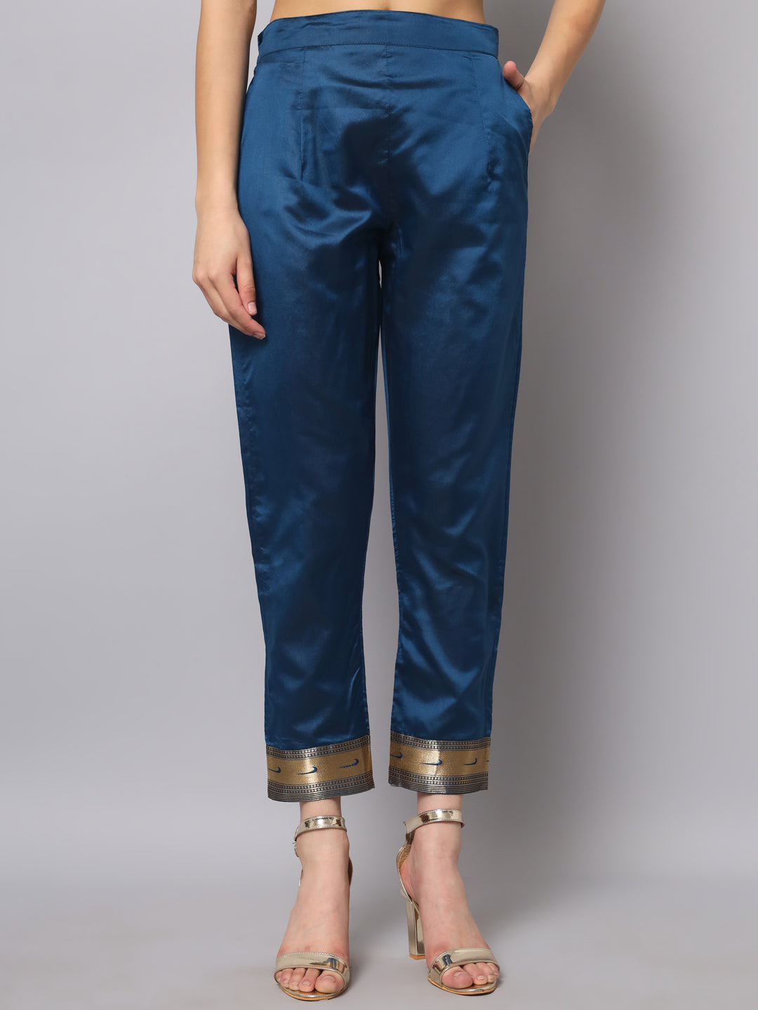 Simran Cotton Silk Jacquard Kurta Pant With Banarasi Silk dupatta