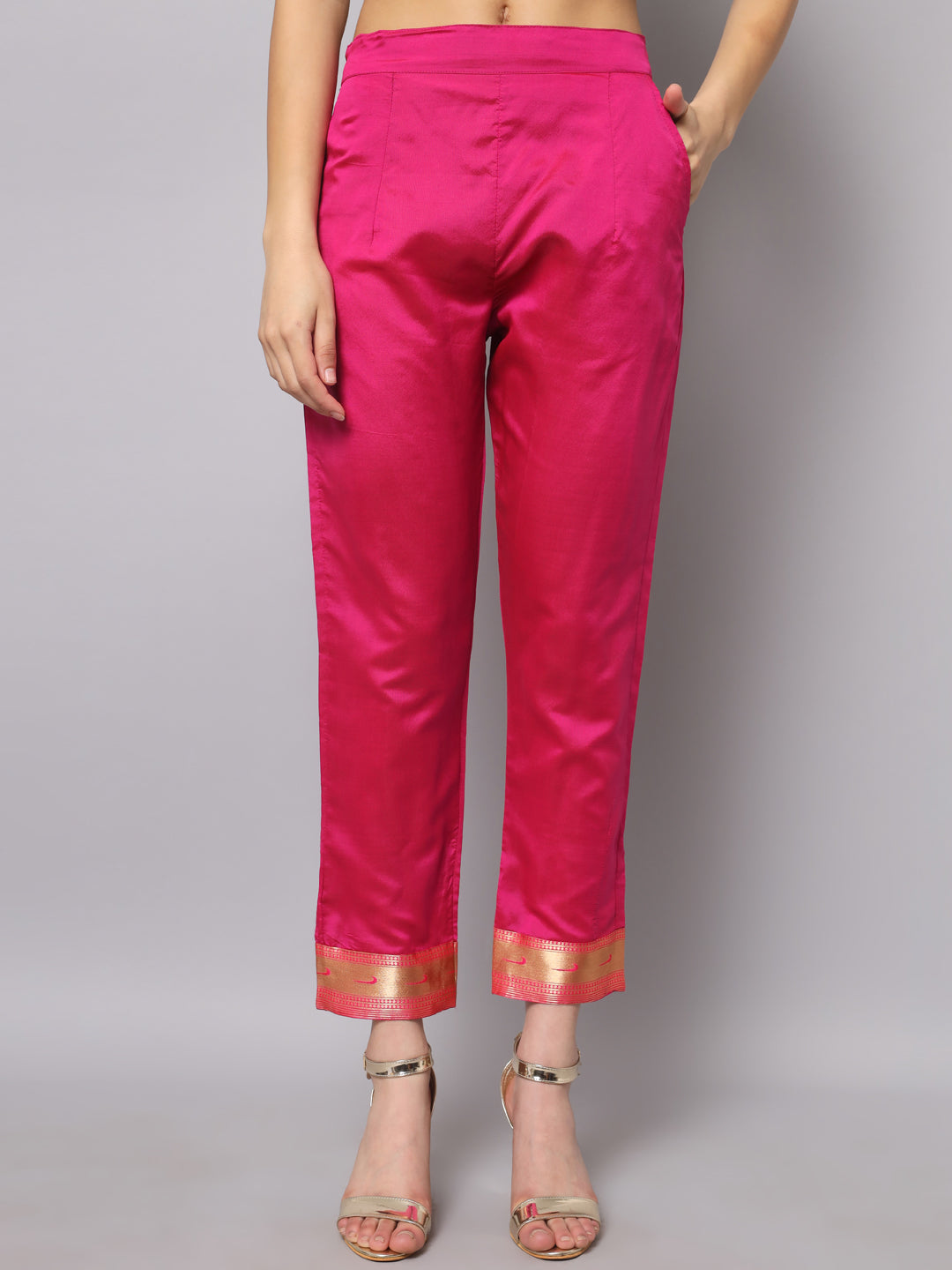 Simran Cotton Silk Jacquard Kurta Pant With Banarasi Silk dupatta
