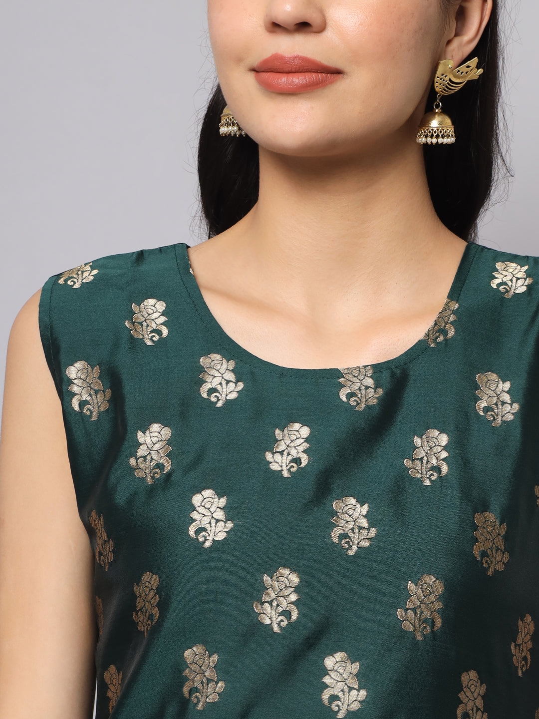 Simran Cotton Silk Jacquard Kurta Pant With Banarasi Silk dupatta
