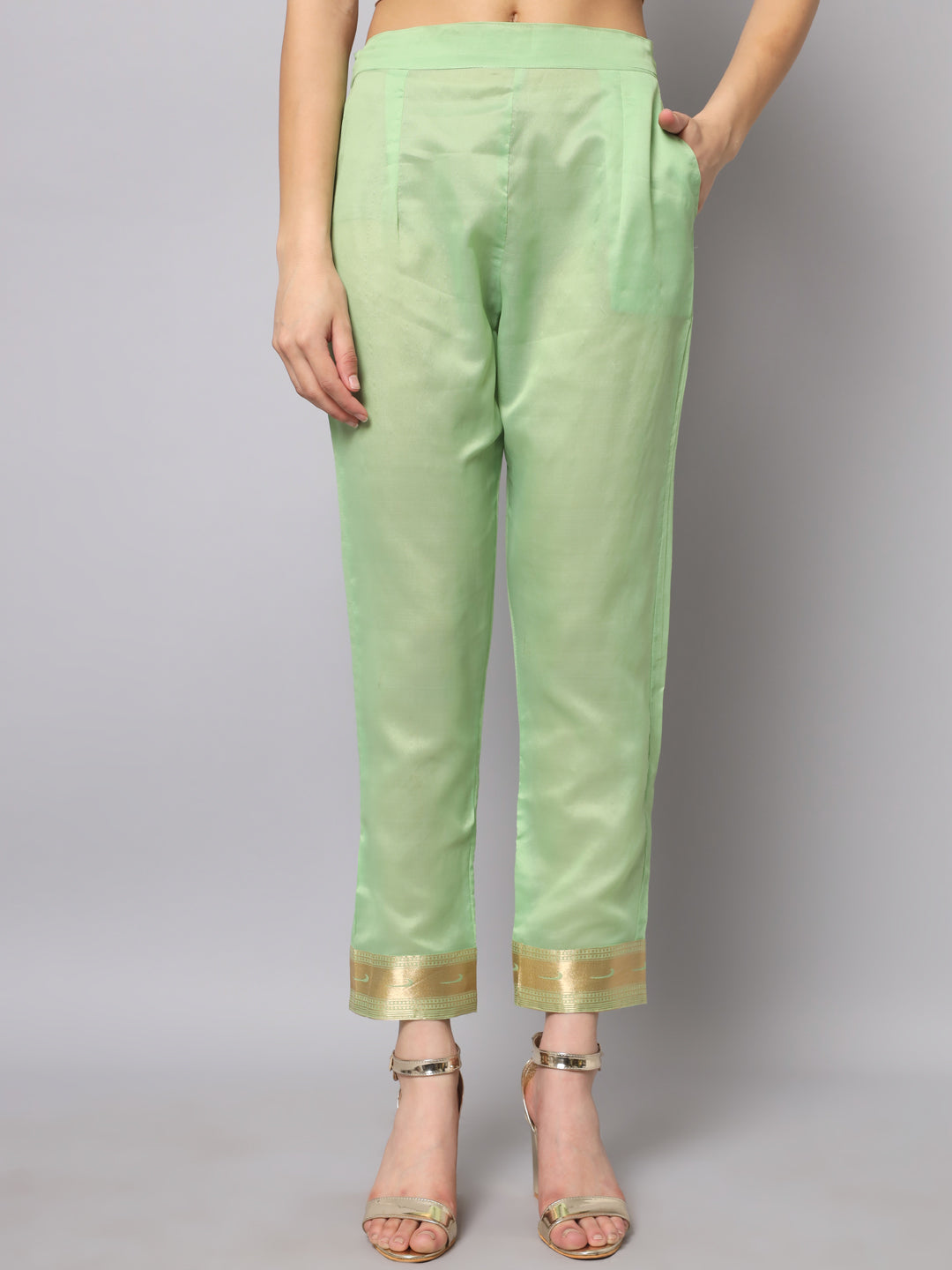 Simran Cotton Silk Jacquard Kurta Pant With Banarasi Silk dupatta