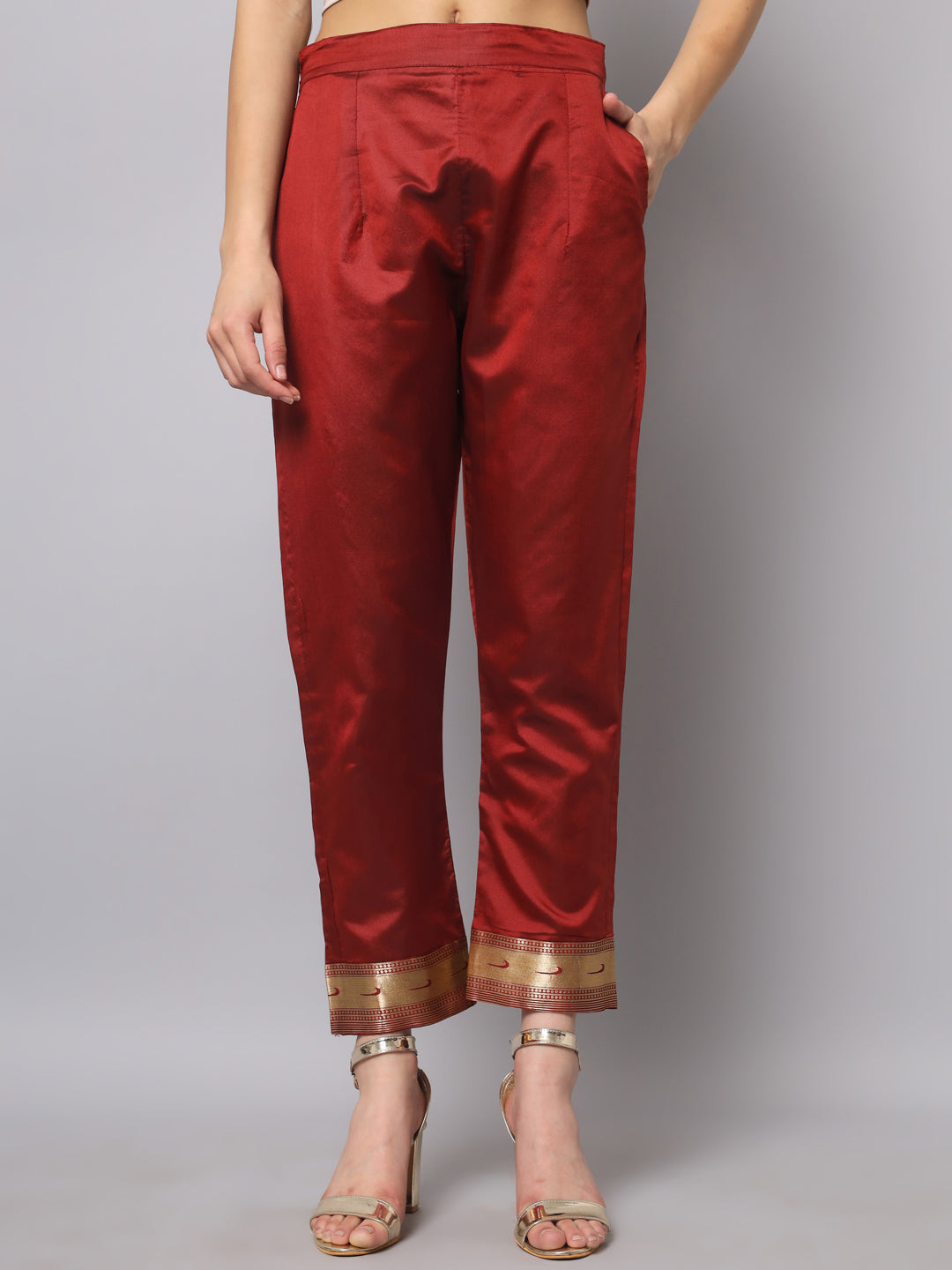 Simran Cotton Silk Jacquard Kurta Pant With Banarasi Silk dupatta