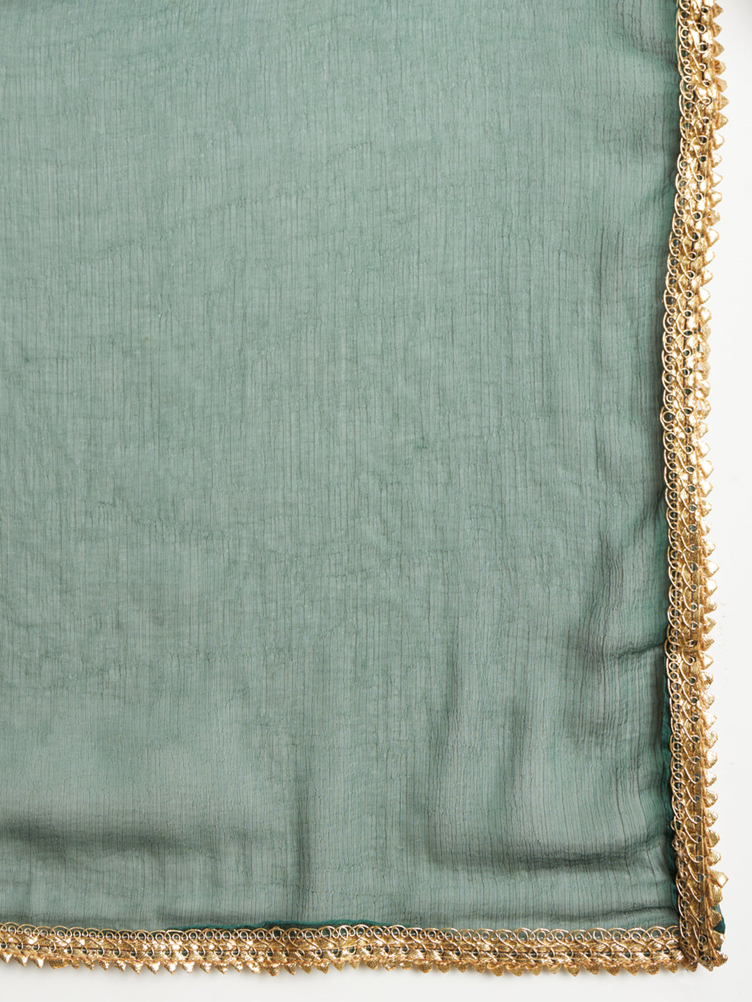 Dakshini Women Flared Kurta and Trousers Pant Set Cotton Silk Blend