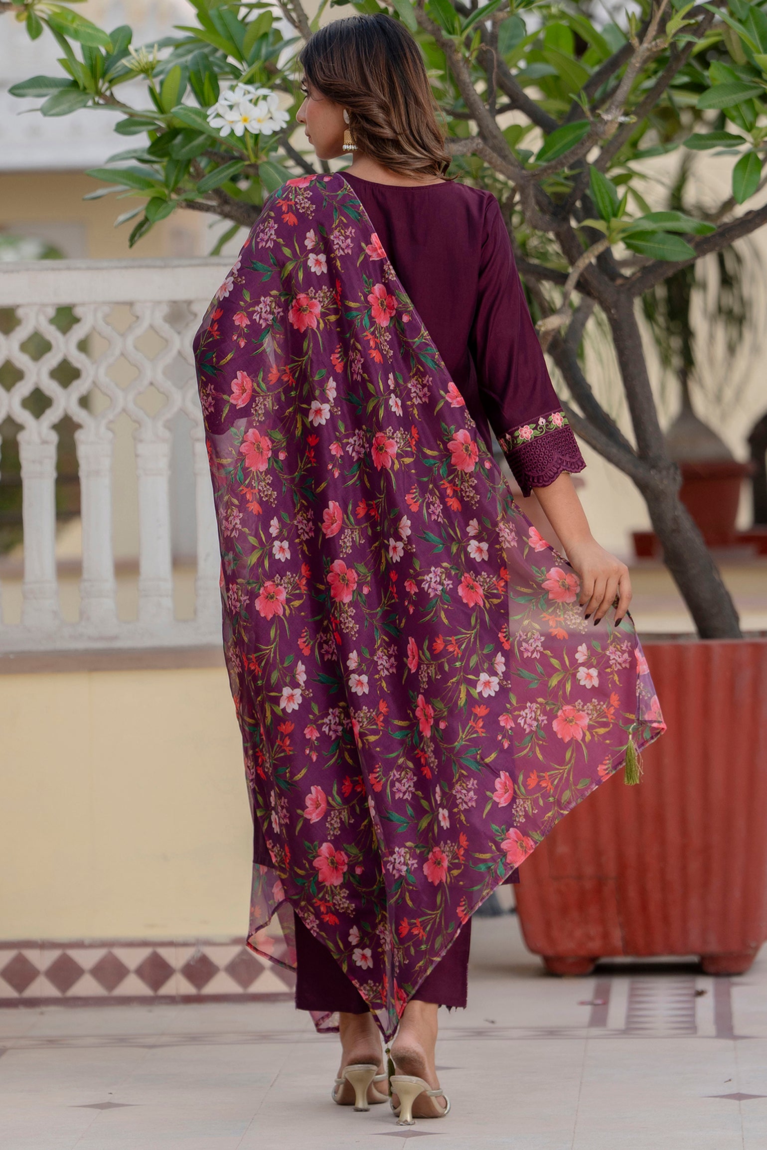 Siddhi Women Kurta and Pant Sets Viscose Roman Silk Fabric