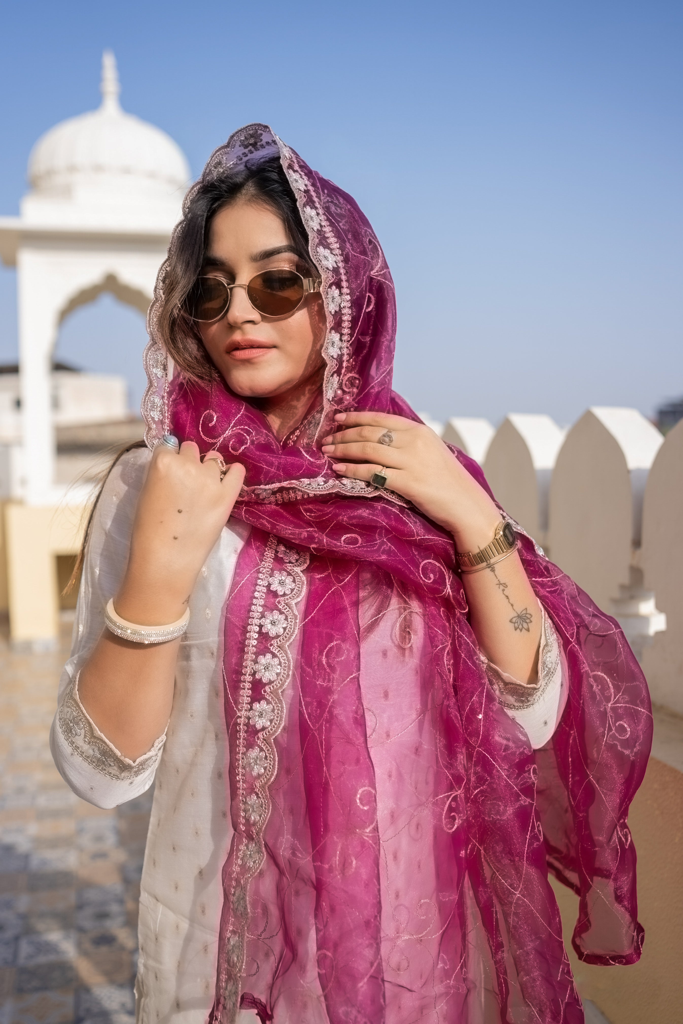 Reshma Chanderi Silk Blend Kurta Set