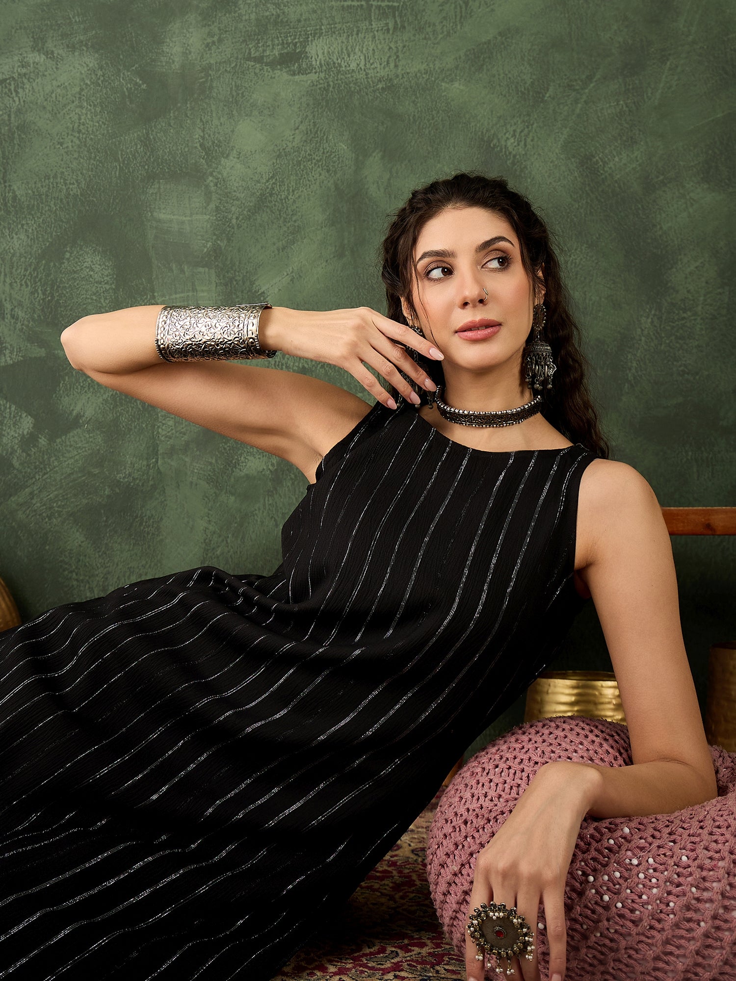 Samara Women's Office, Festive Wear Silk Blend Straight Kurta & Pant, Co-ord Set