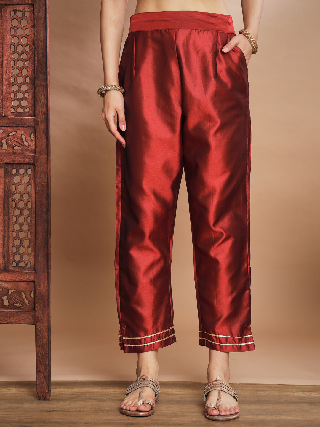 Chandrika Cotton Silk Jacquard Kurta Pant With Banarasi Silk dupatta