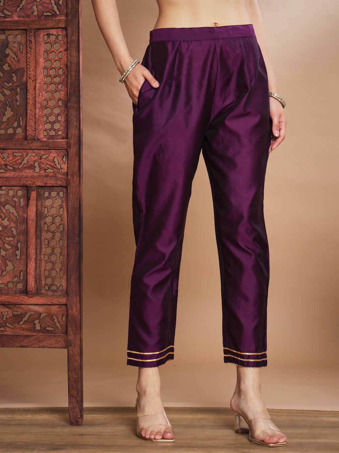 Chandrika Cotton Silk Jacquard Kurta Pant With Banarasi Silk dupatta