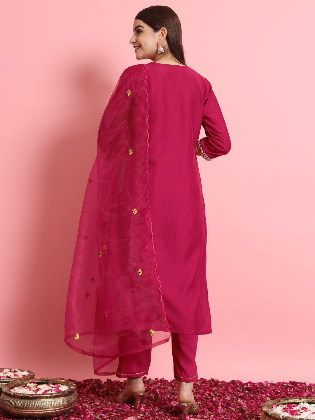 Twisha  Silk Blend Dori Embroidered Kurta Set