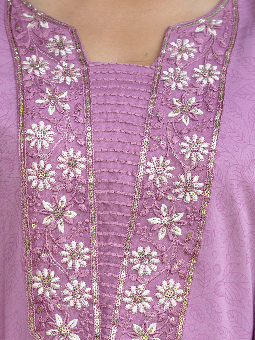 Maheshwari  Women Silk Blend Kurta Pant Dupatta Set