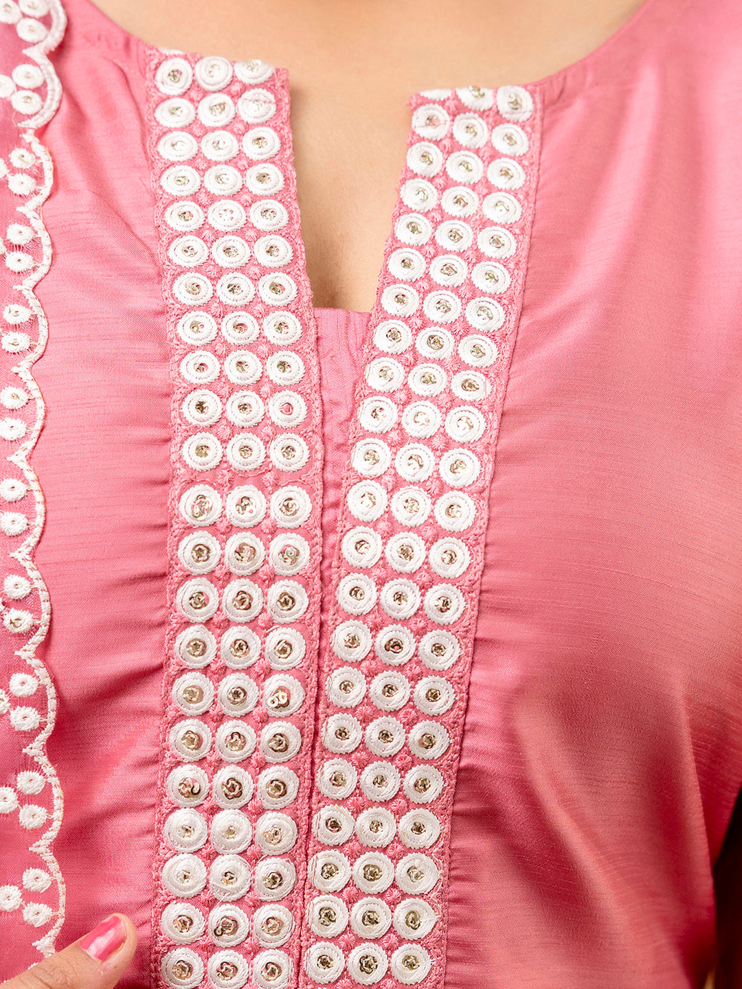 Tanira  Women Kurta and Pant Sets Silk Blend  Fabric