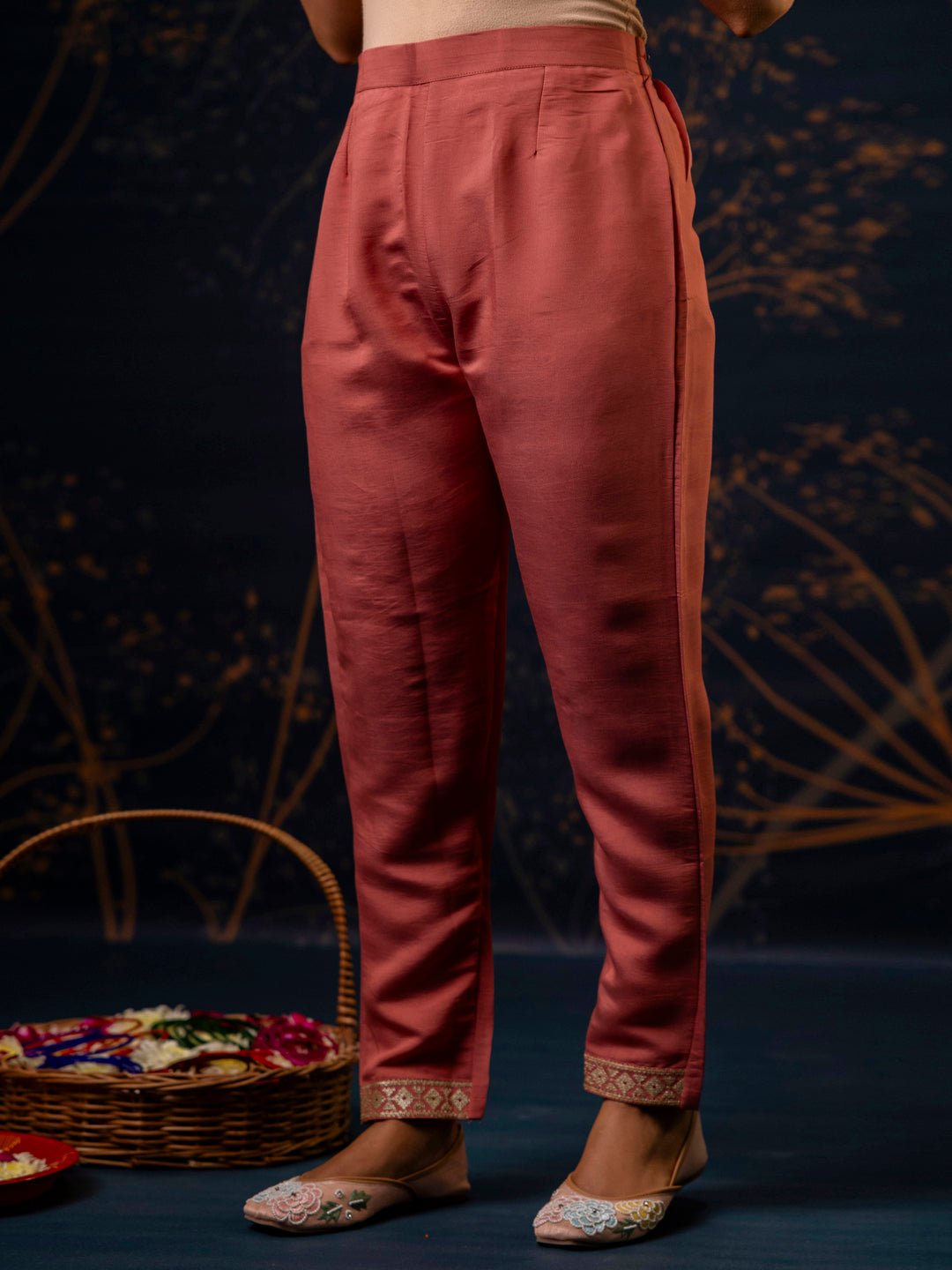 Narya Women Kurta and Pant Sets Silk Blend Fabric