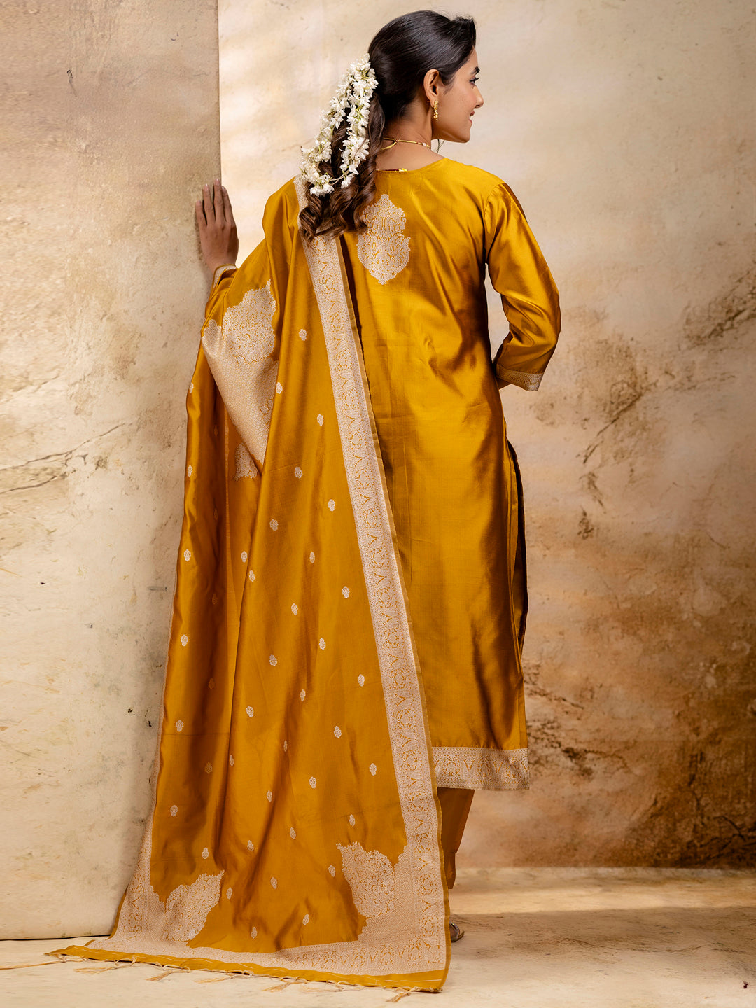 Sofia Women's Embroidered Cotton Blend Kurta Pant Sets with Dupatta