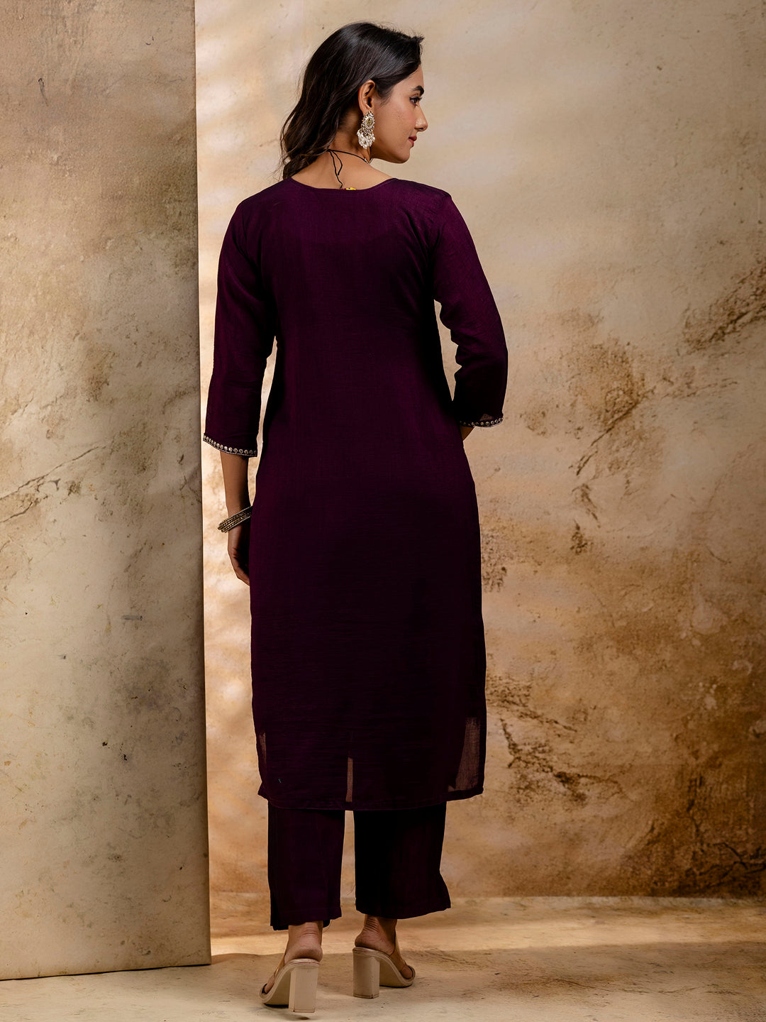 Maanya Women's Embroidered Silk Blend Kurta Pant Sets With Dupatta