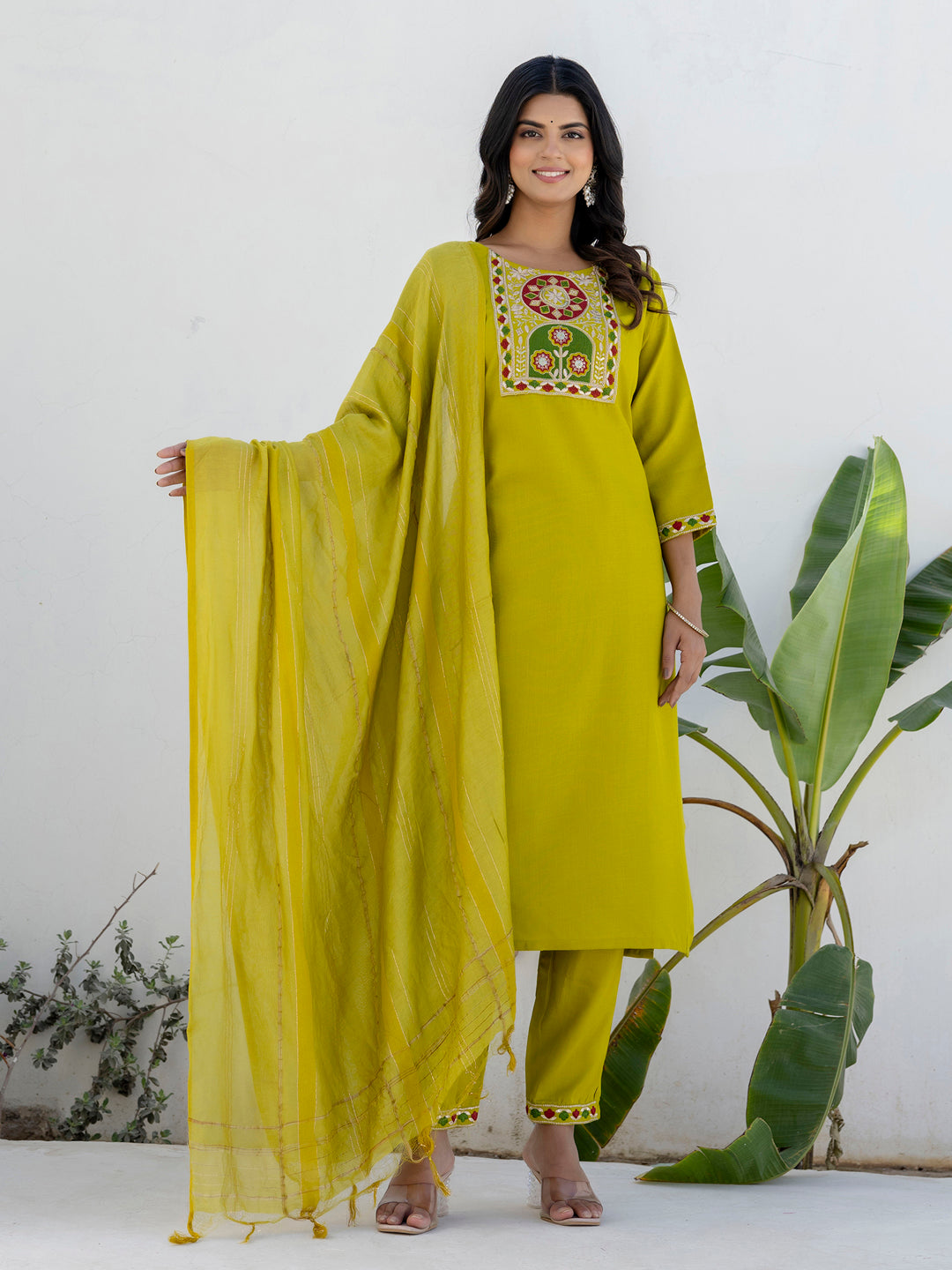 Emily Women Kurta and Trousers Pant Sets Cotton Blend