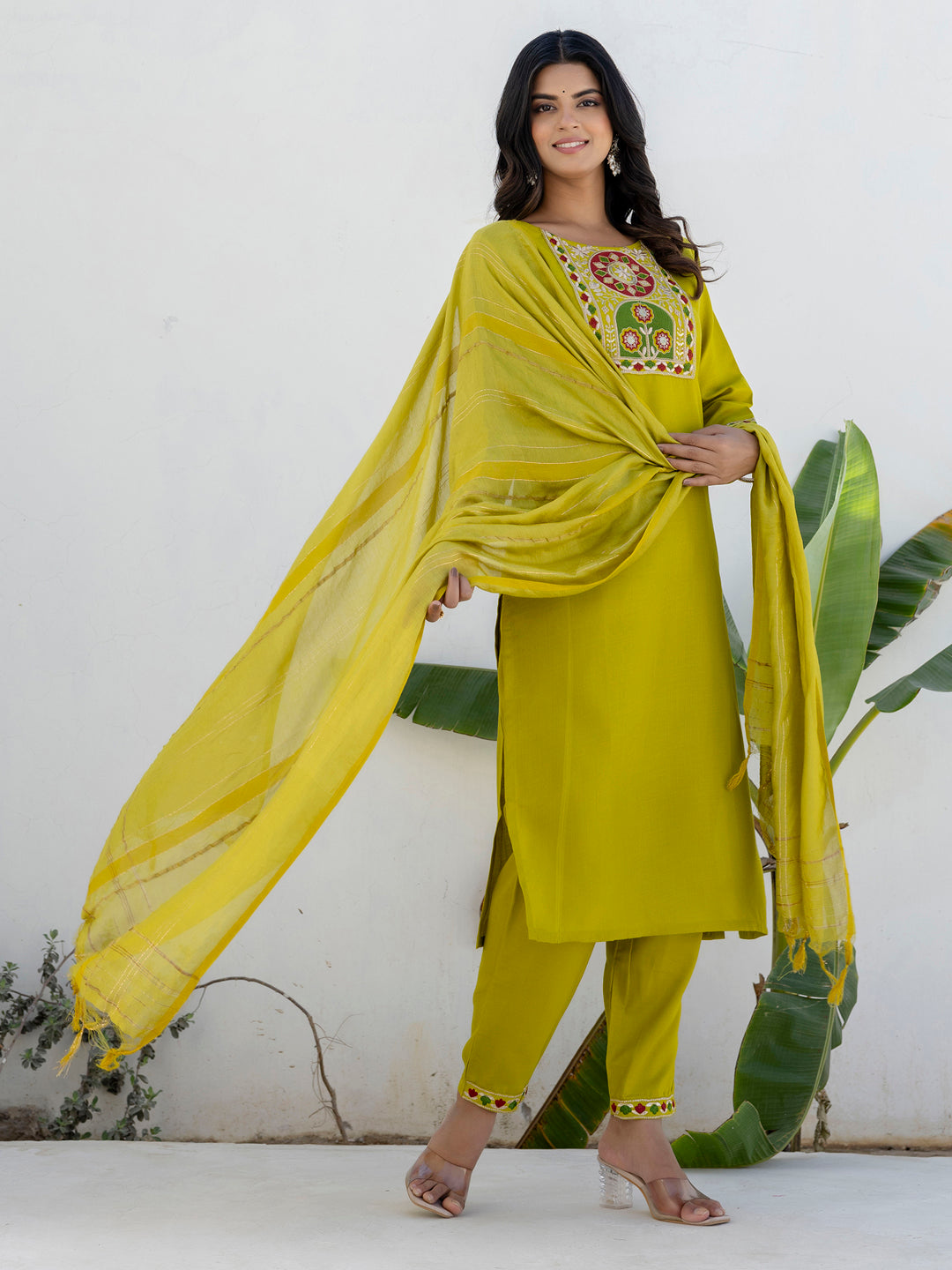 Emily Women Kurta and Trousers Pant Sets Cotton Blend