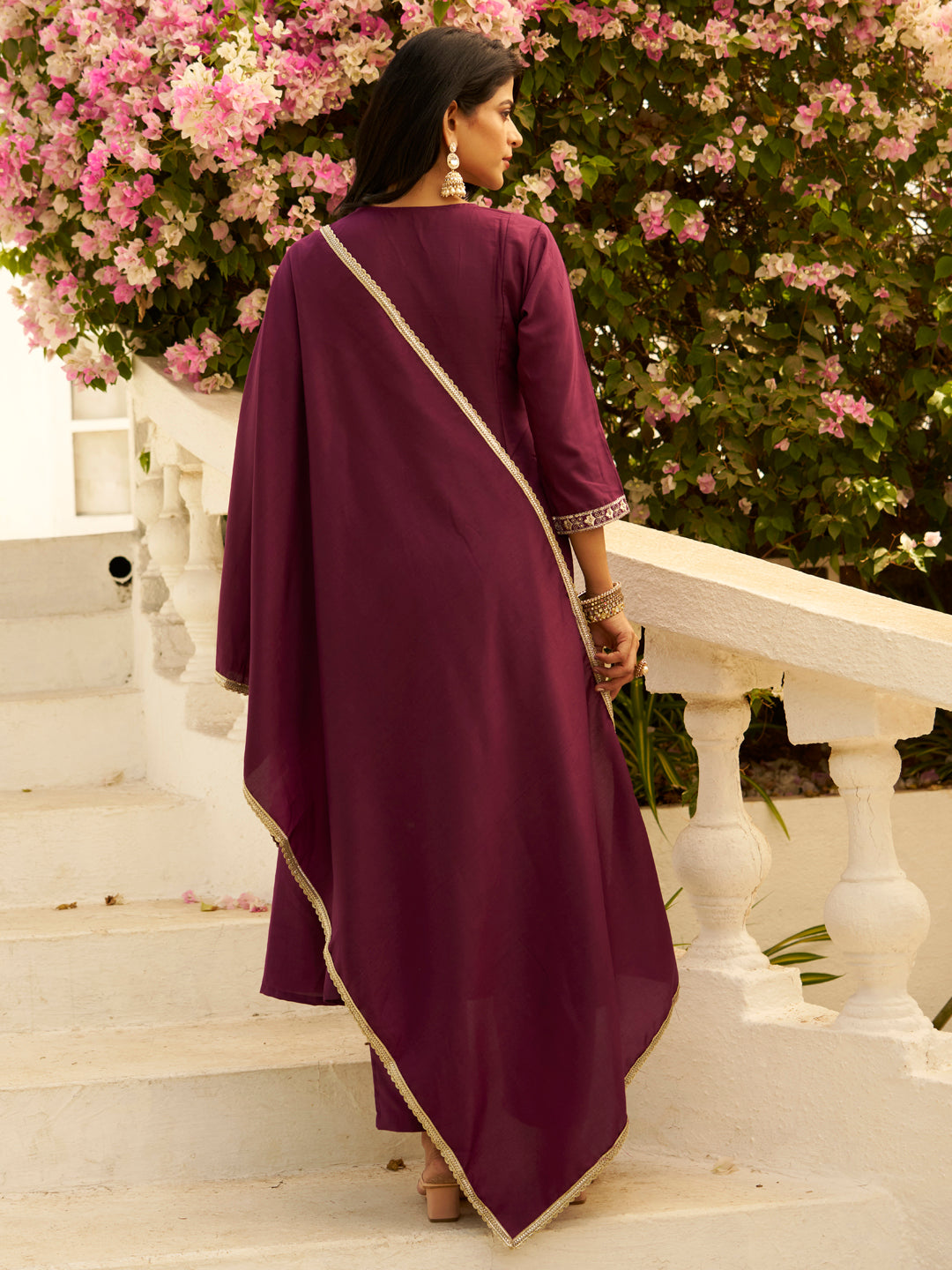 Ishaani Anarkali Kurta and Pant Dupatta Set