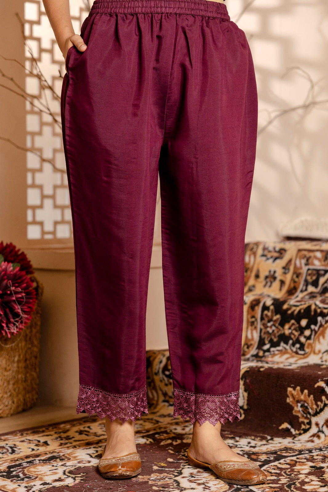 Siddhi Women Kurta and Pant Sets Viscose Roman Silk Fabric