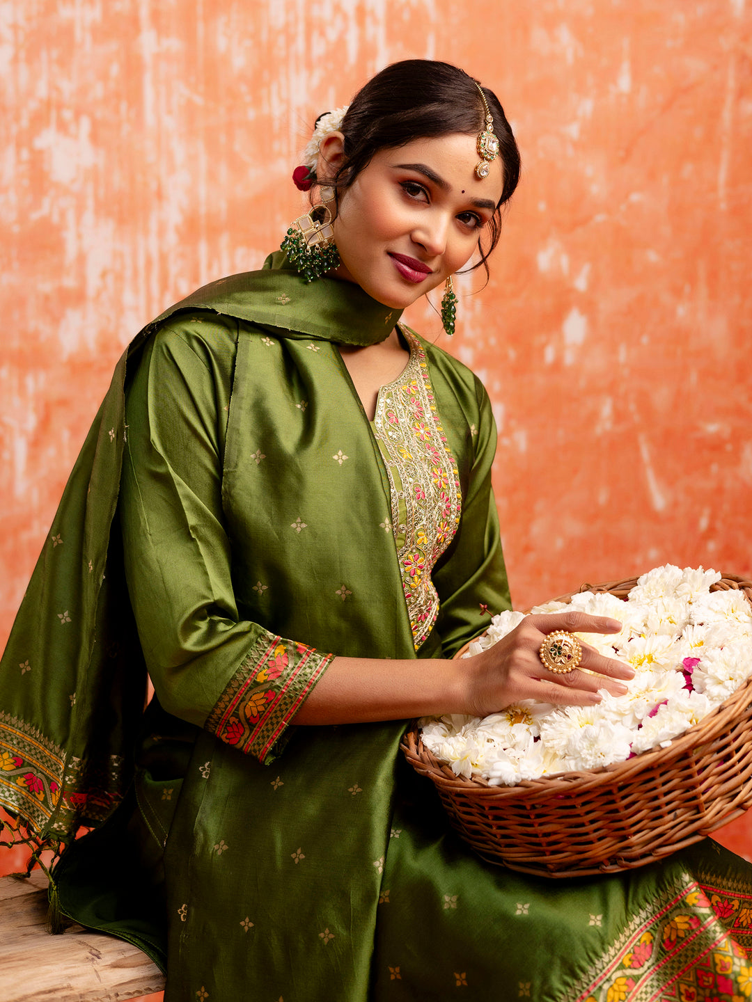 What are the different types of ethnic wear for women?
