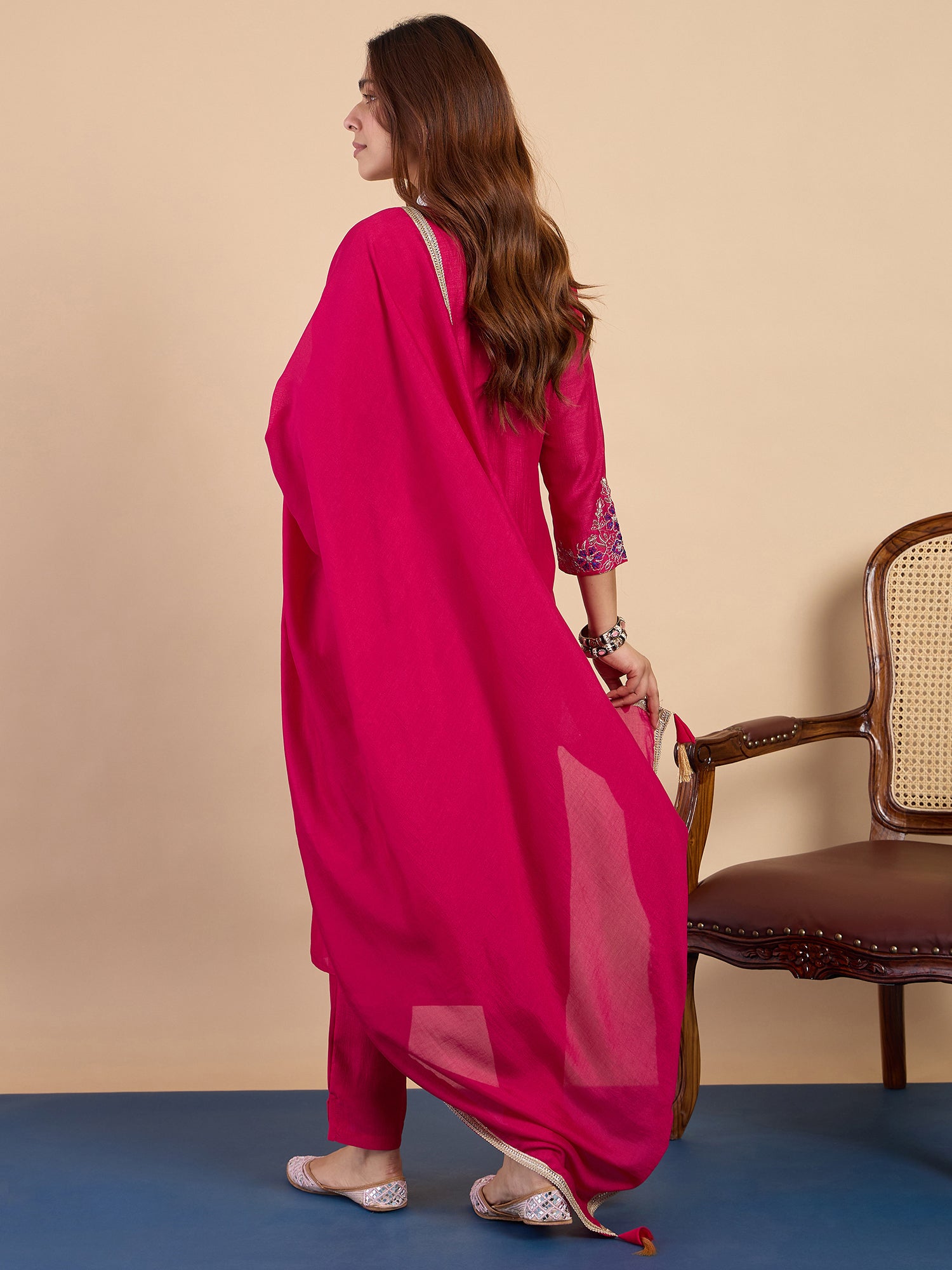 Aarohi Rani Fancy Embroidered Kurta Pant Set