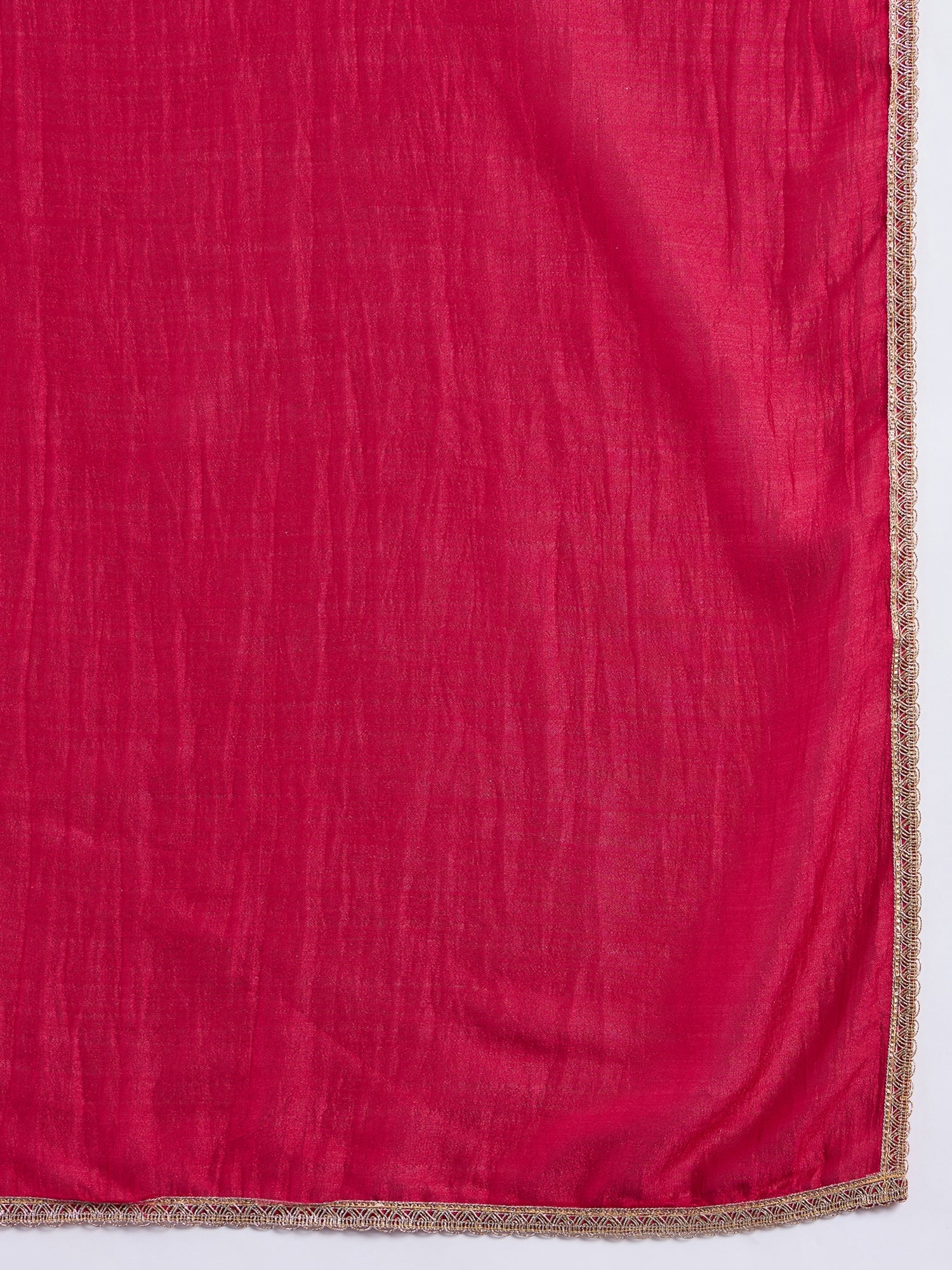 Noyonika Women's Rani Festive Kurta Set with Gota Trim Dupatta