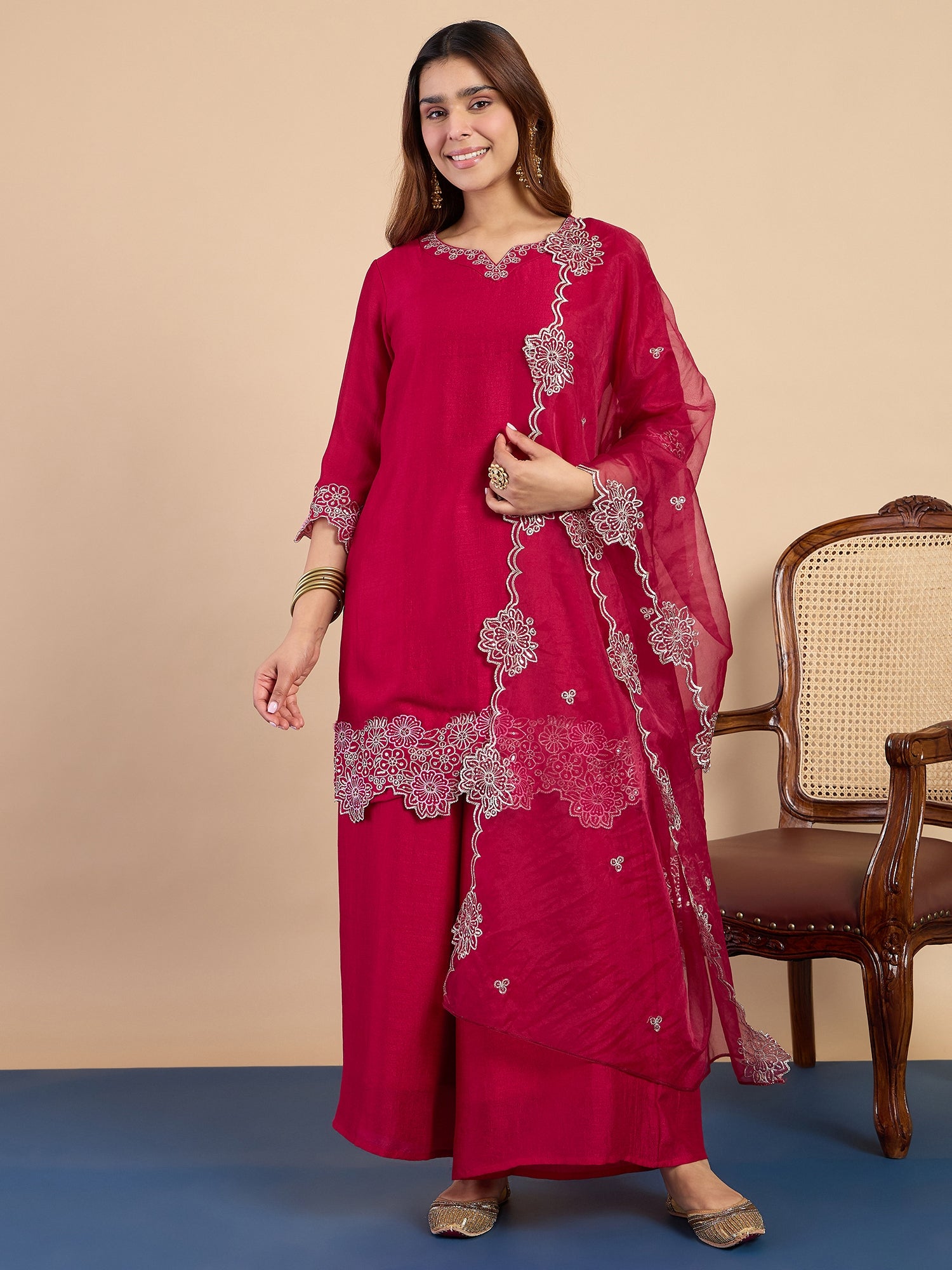 Pankhuri Rani Women's Designer Kurta Pant Set Premium Pattern Collection