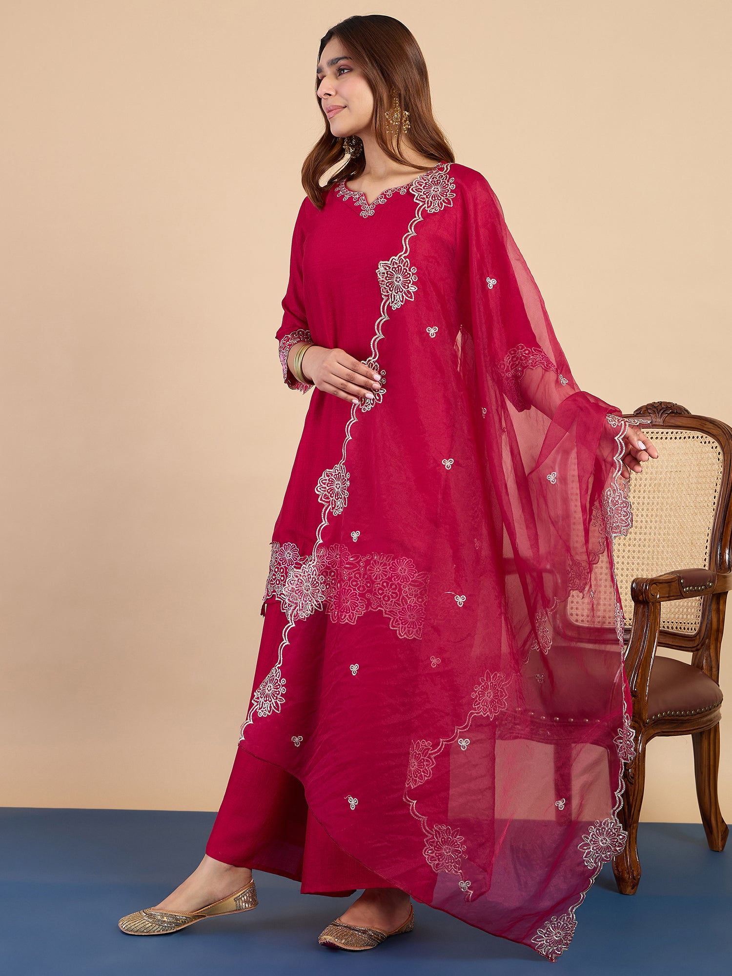 Pankhuri Rani Women's Designer Kurta Pant Set Premium Pattern Collection