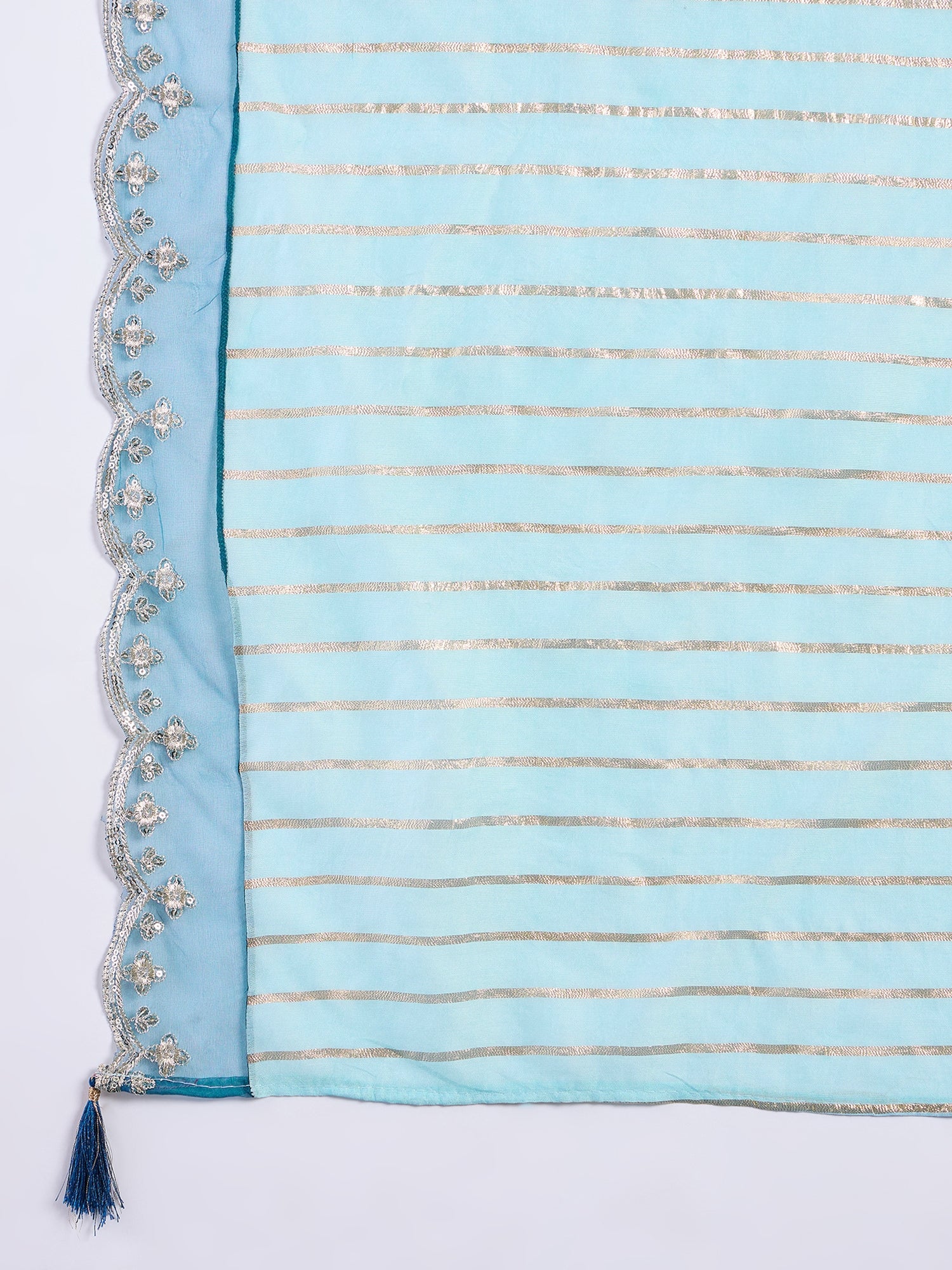 Rangmahal Teal Women's Designer Kurta Pant Set Premium Pattern Collection