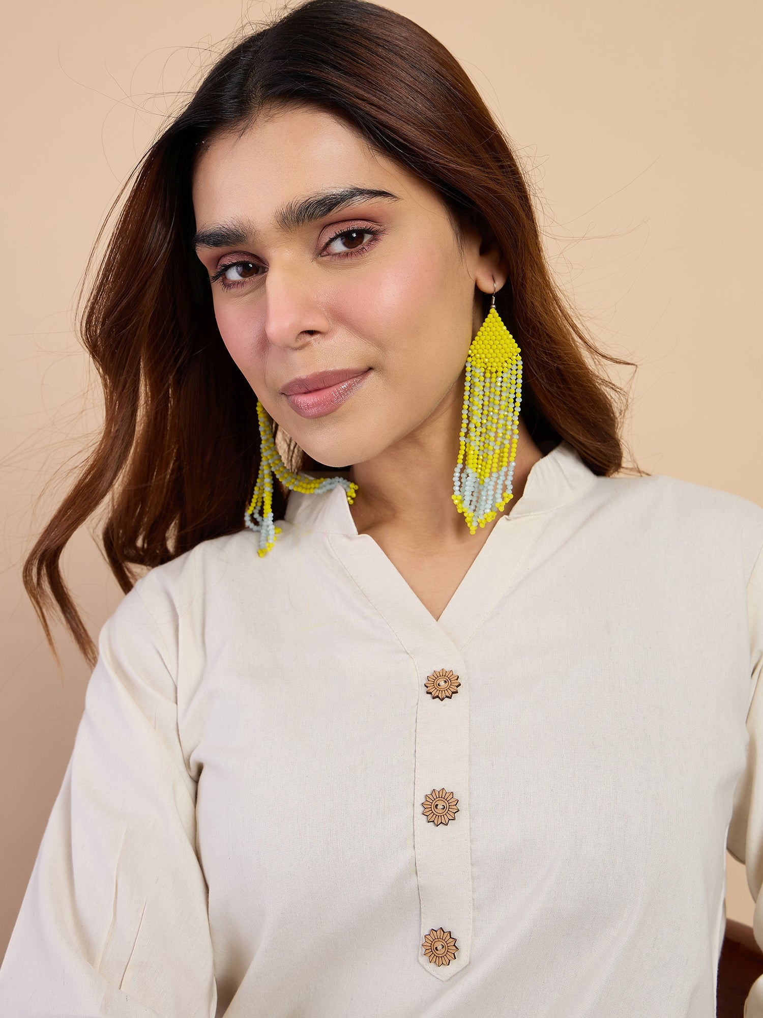 Samyra Off-white Women's Designer Kurta Pant Set Premium Pattern