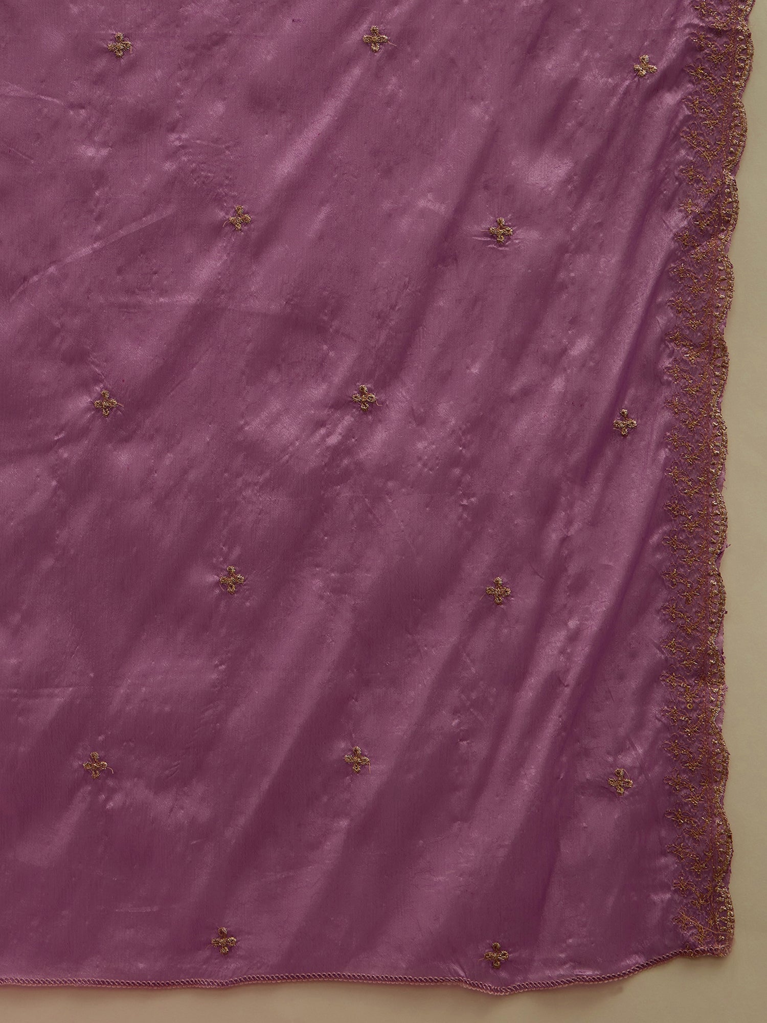 Navrangi Lavender Stylish Anarkali Kurta Set Ready to Wear Soft Silk Fabric with Embroidered Dupatta Tailored Fit