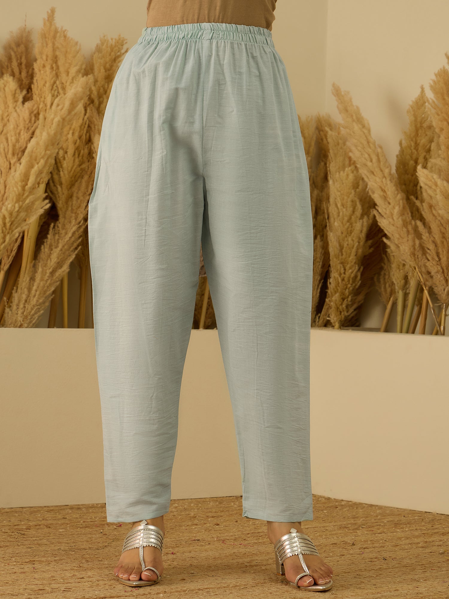 Aabha Sky Digital Printed Neck Handwork Women Kurta Sets With Dupatta Straight Suits