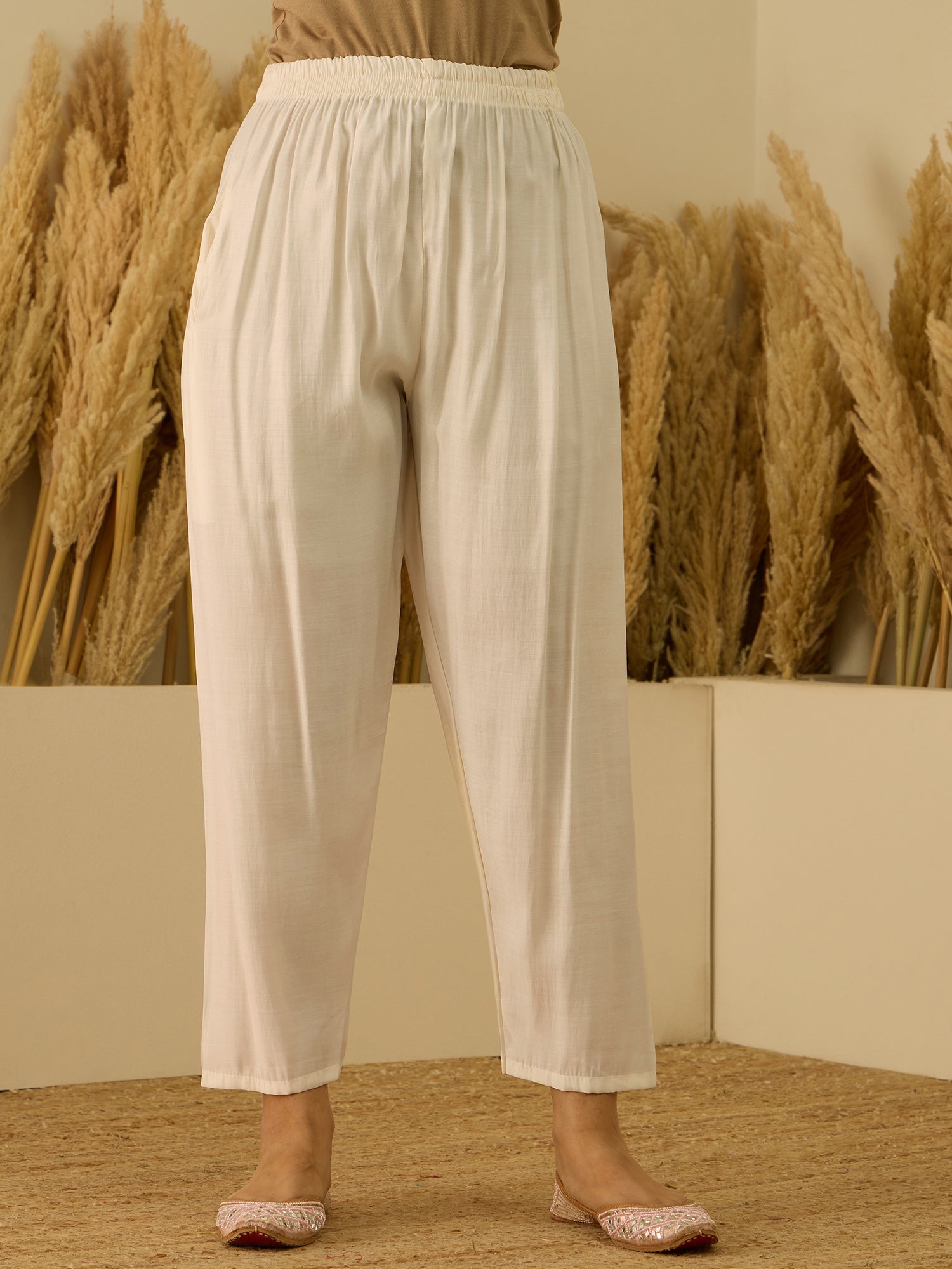 Anokhi White Embroidred Kurta Sets with Heavy thread Work Women Suits