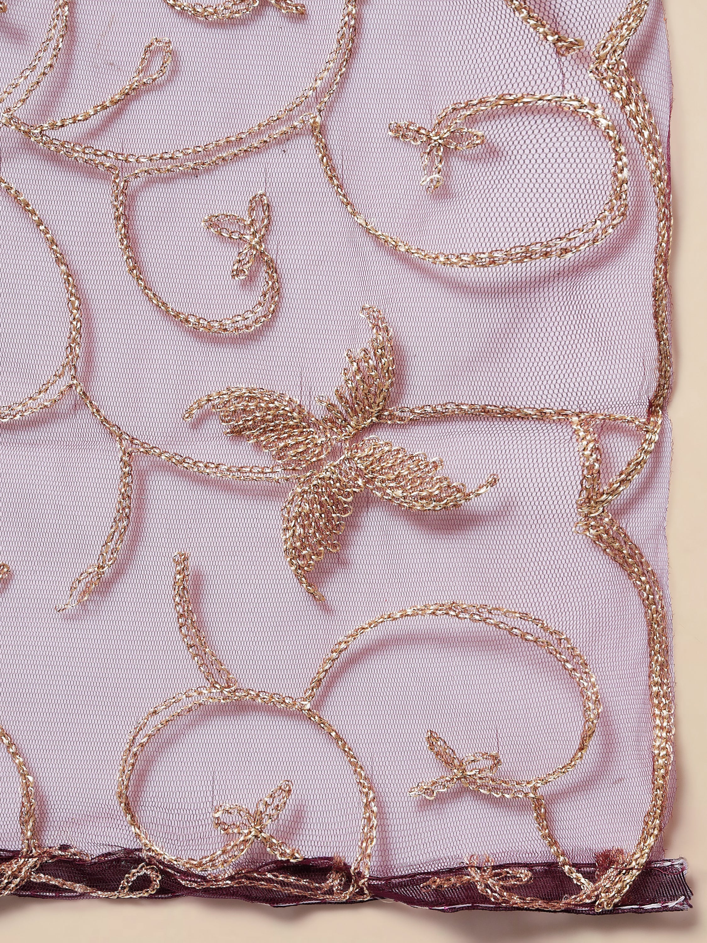 VredeVogel Embroidery Kurta Pant With Net Embroidery Dupatta