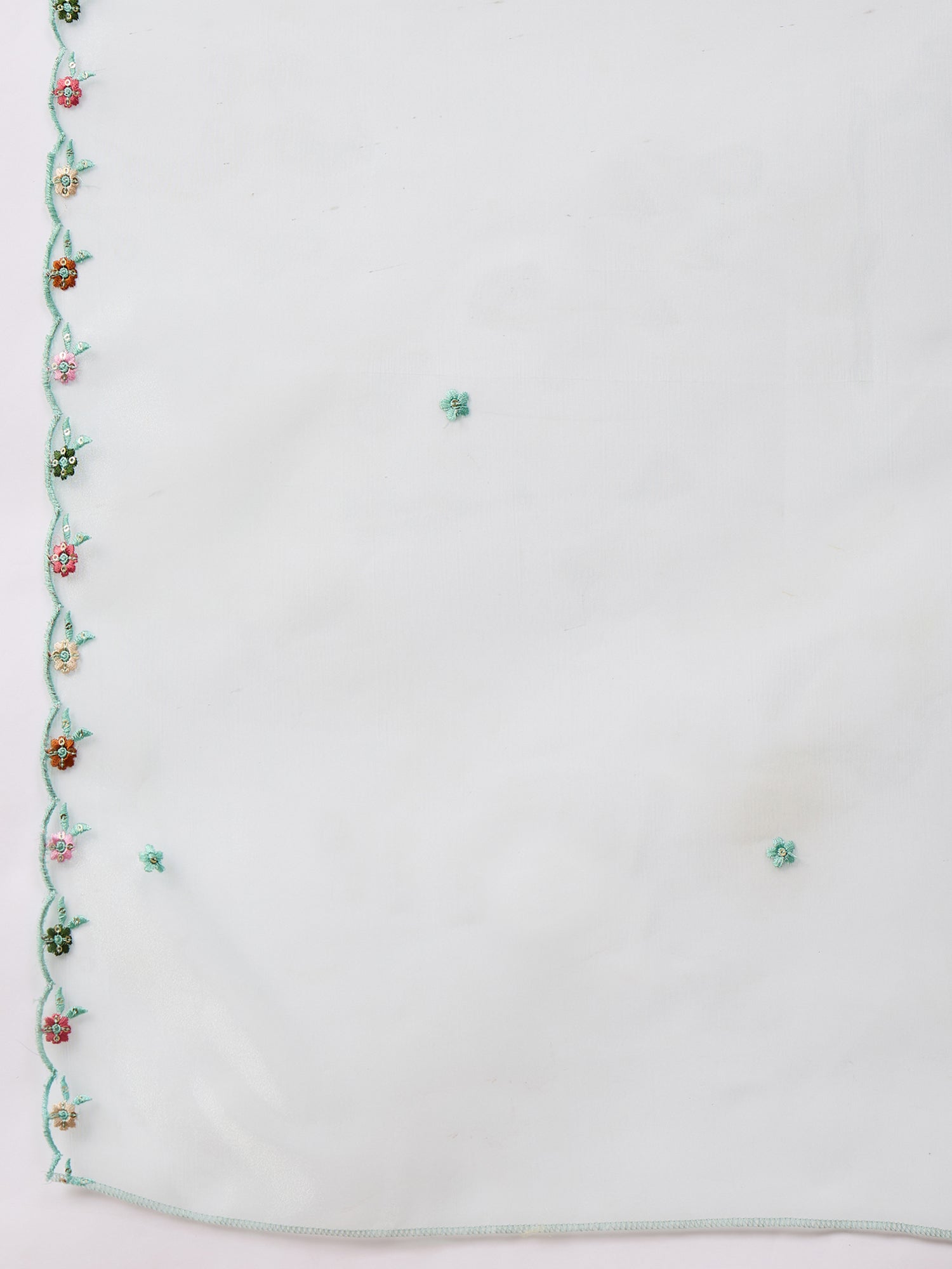 Rajvadi Sea-green Women Silk Blend Kurta and Trousers Pant Set