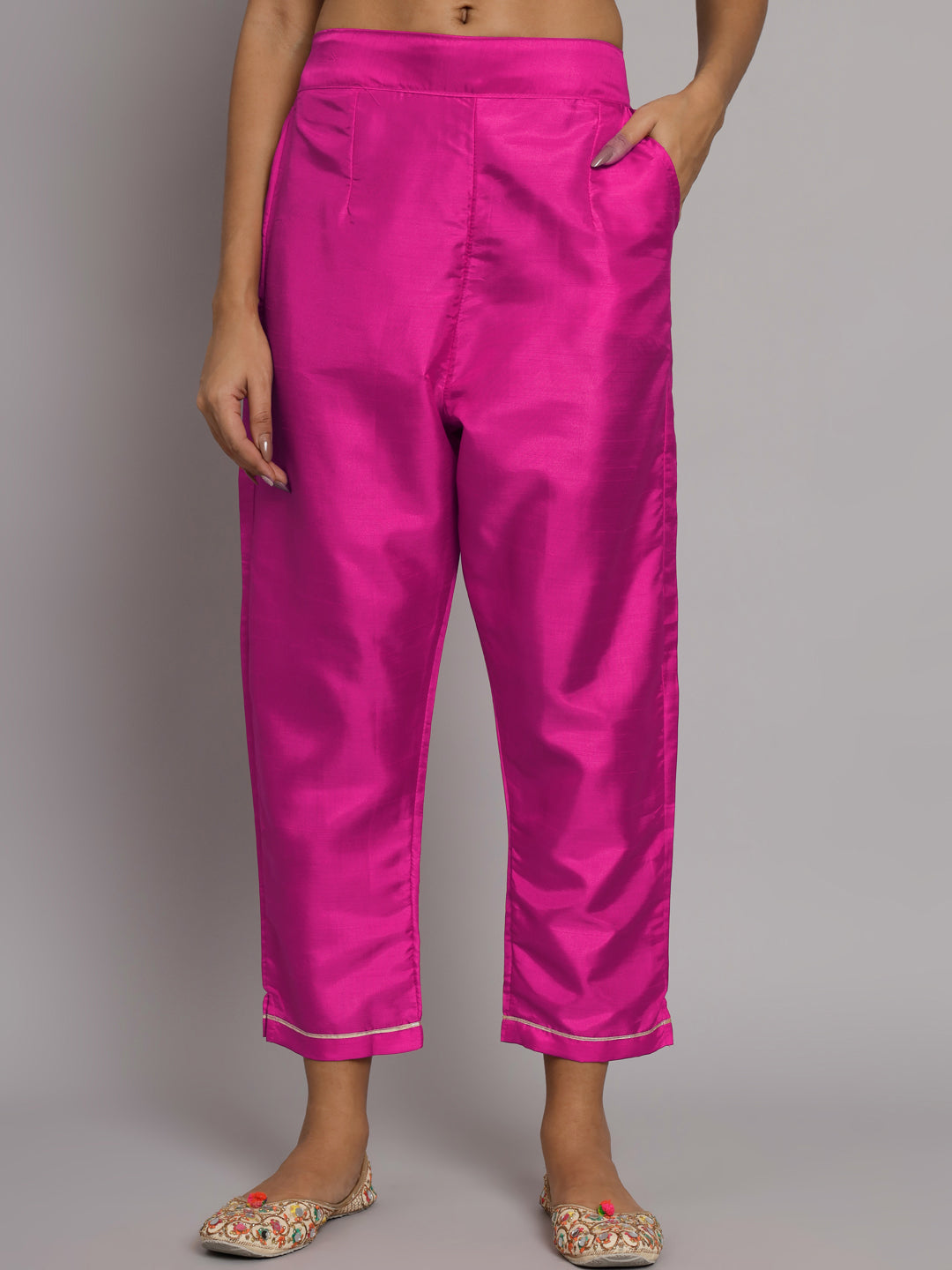 VredeVogel Silk Blend Heavy Zari Work Kurta and Trousers Pant Set