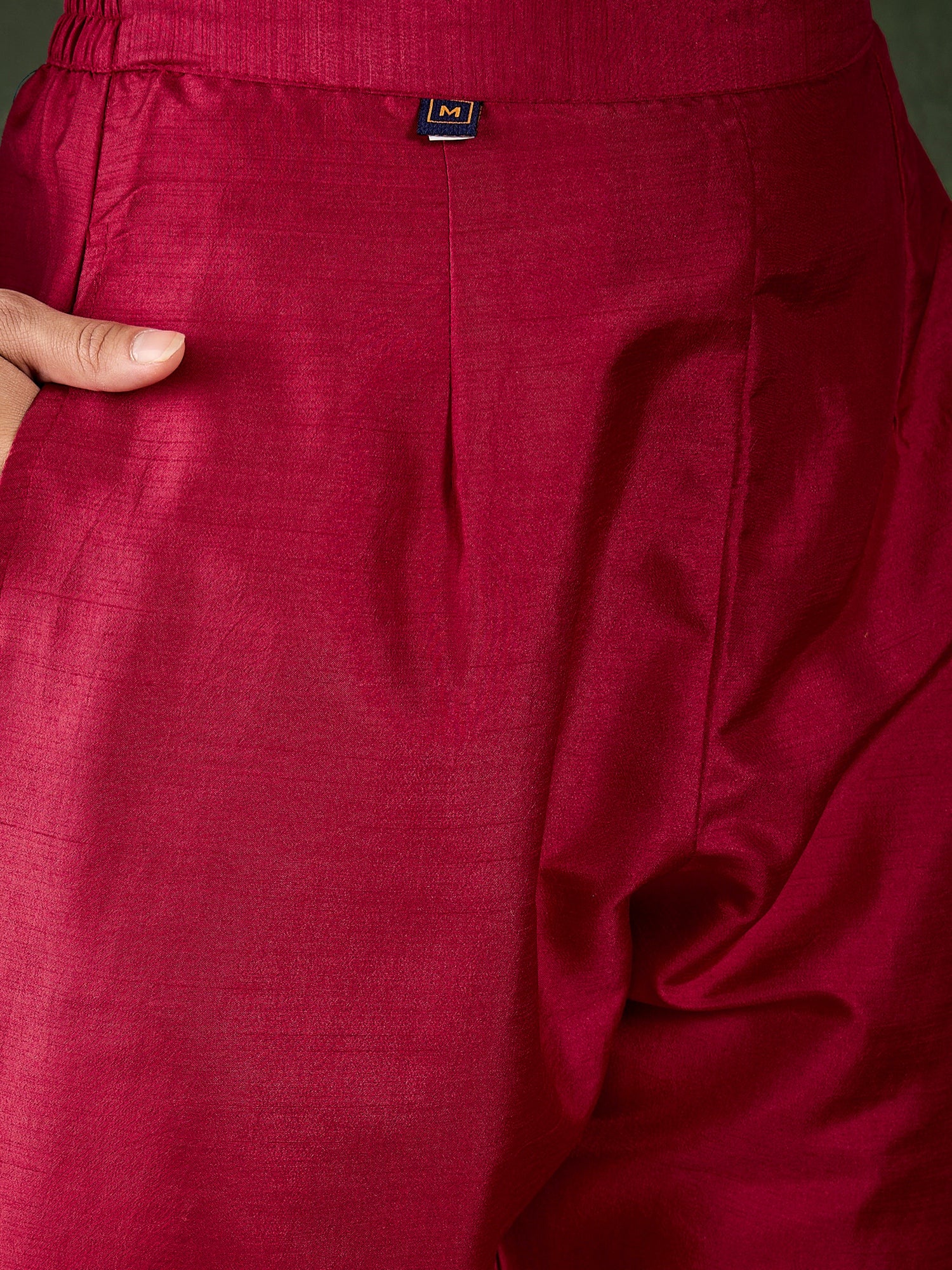 Riwaayat Women Kurta and Pant Dupatta Sets Silk Blend Fabrics with Embroidery