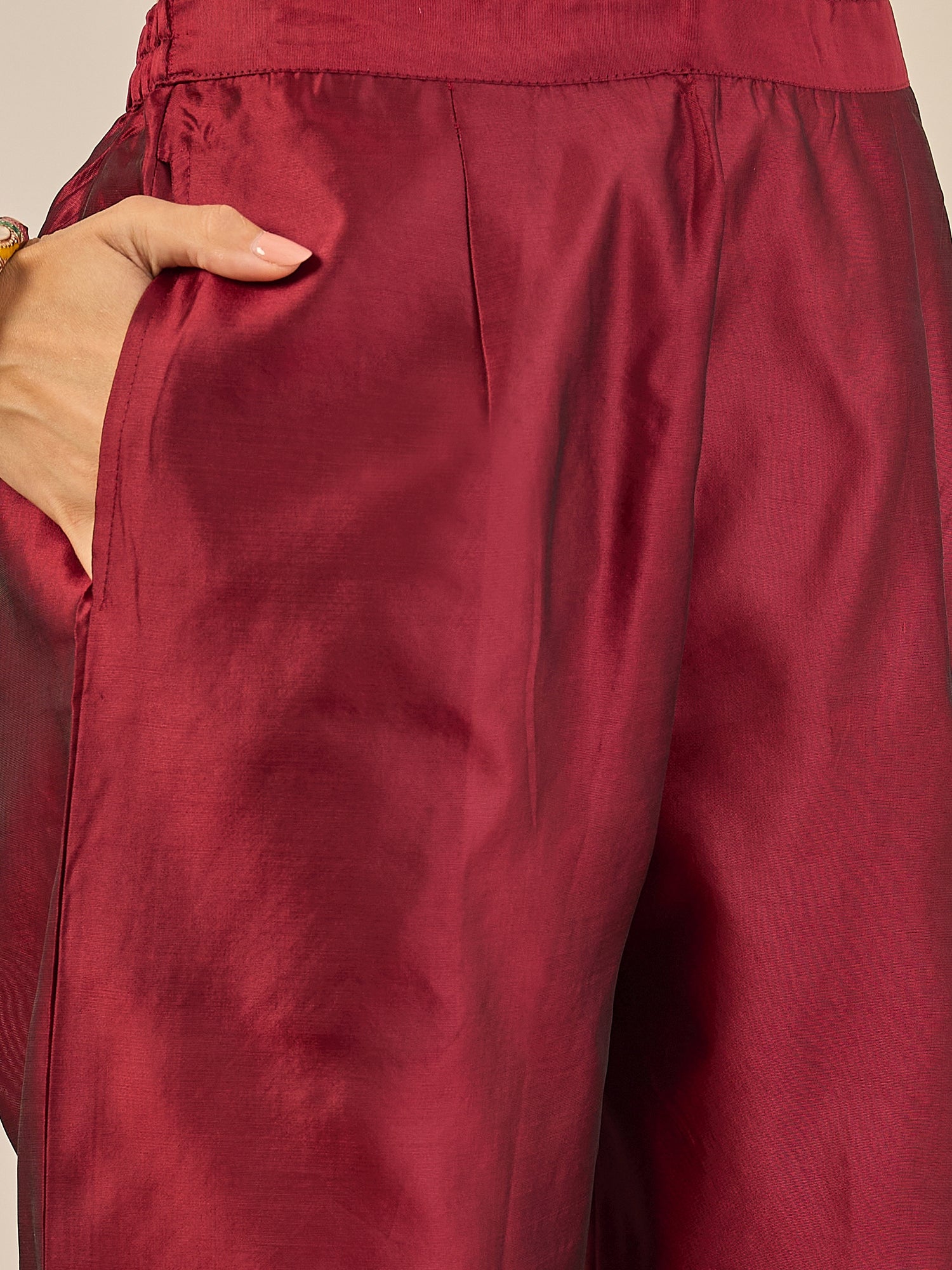 Malika Premium Kurta Set with Bottom and Dupatta Zari Work Comfortable Stylish