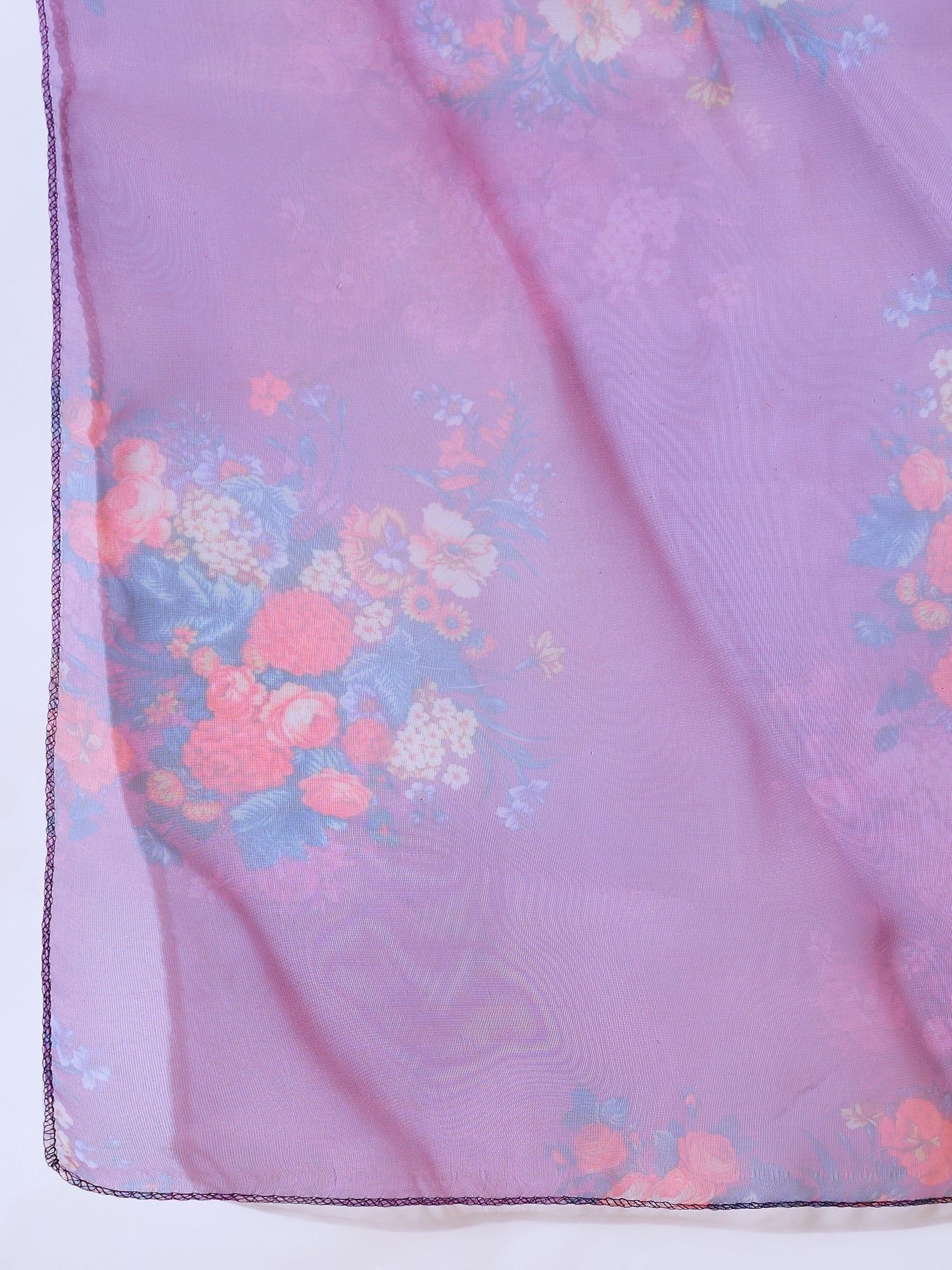 Tapasvini Purple Women Kurta and Leggings Duppata Set Chanderi Modal Butti