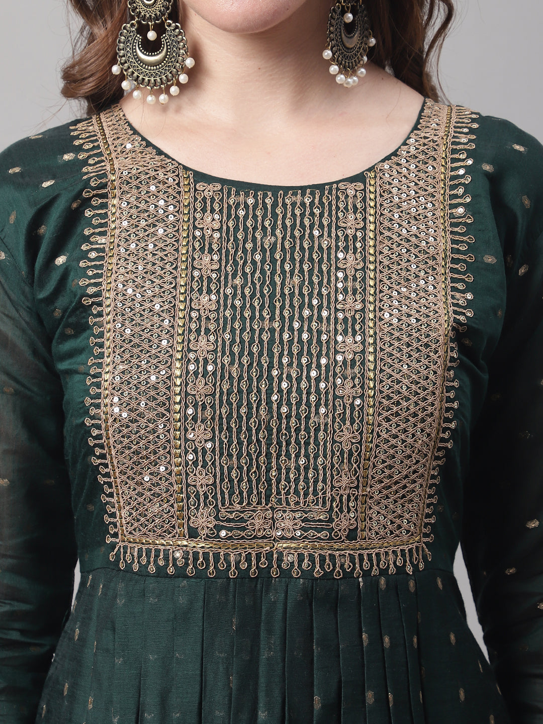 VredeVogel Kurta and Leggings Dupatta Set chanderi modal Butti