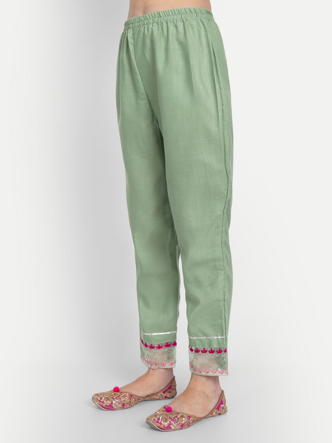 VredeVogel  Women Kurta and Trousers Pant Set Cotton Blend