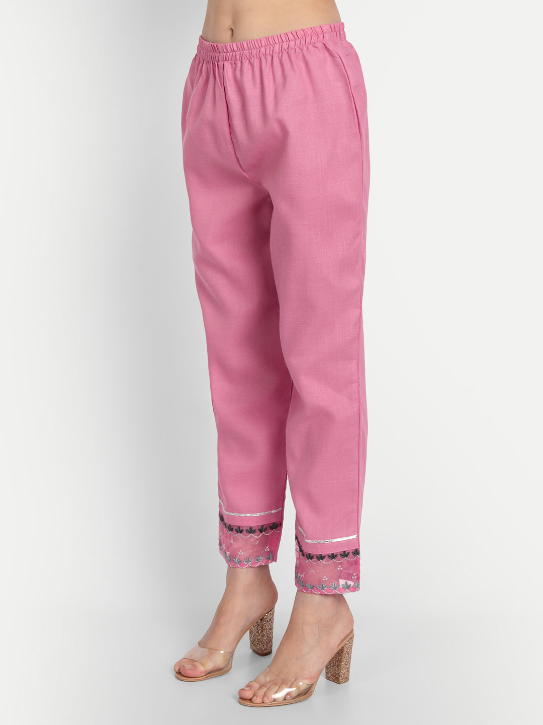 VredeVogel  Women Kurta and Trousers Pant Set Cotton Blend